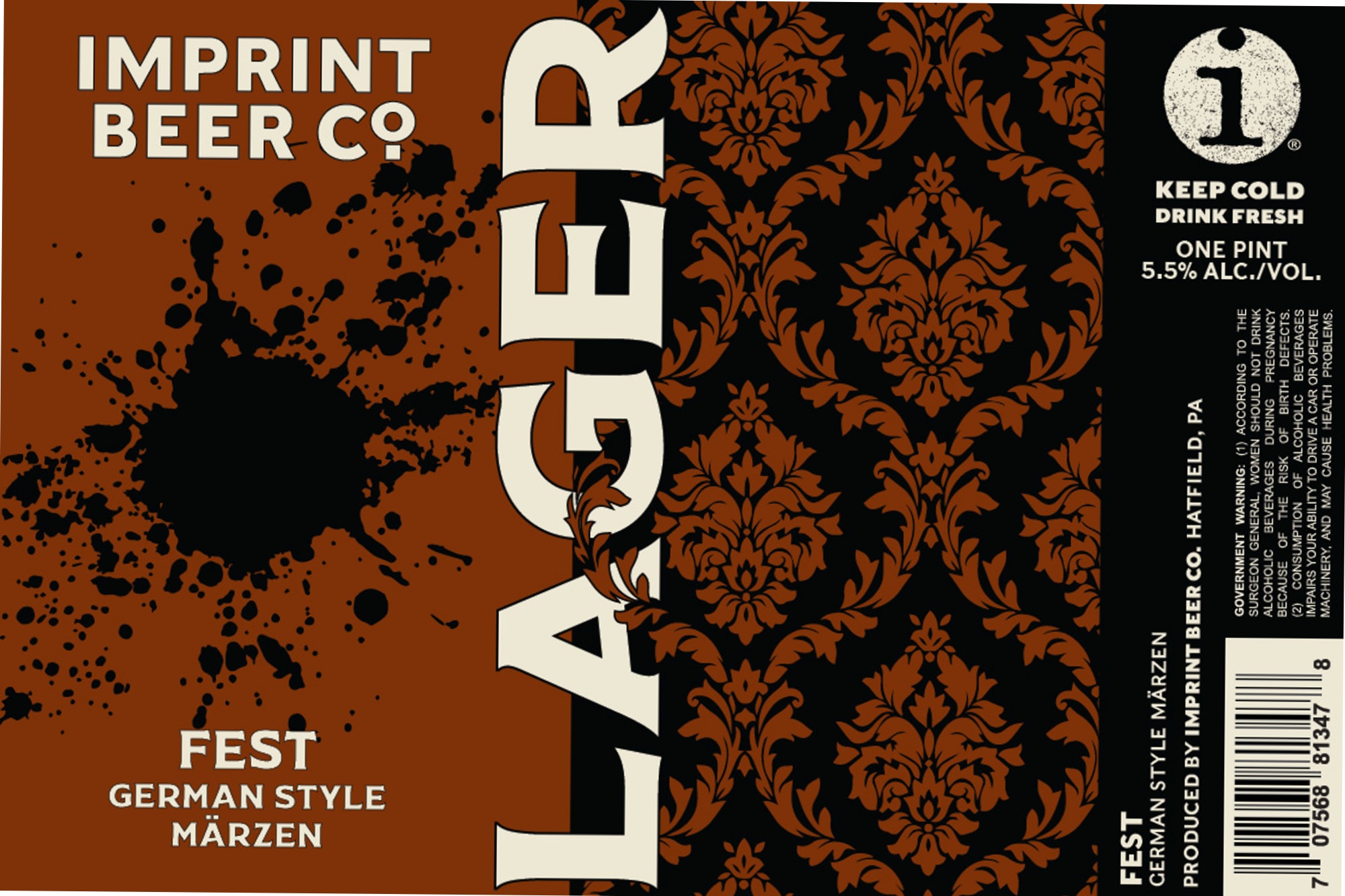 Lager Fest by Imprint Beer Co. - beer label