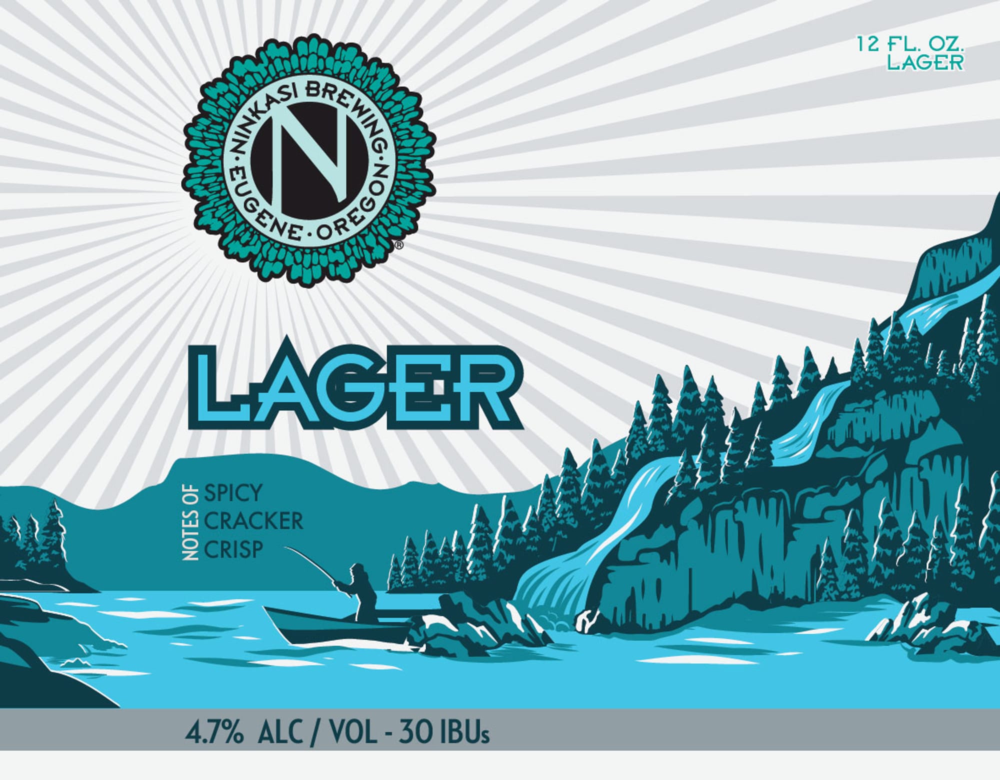 Lager by Ninkasi Brewing - beer label