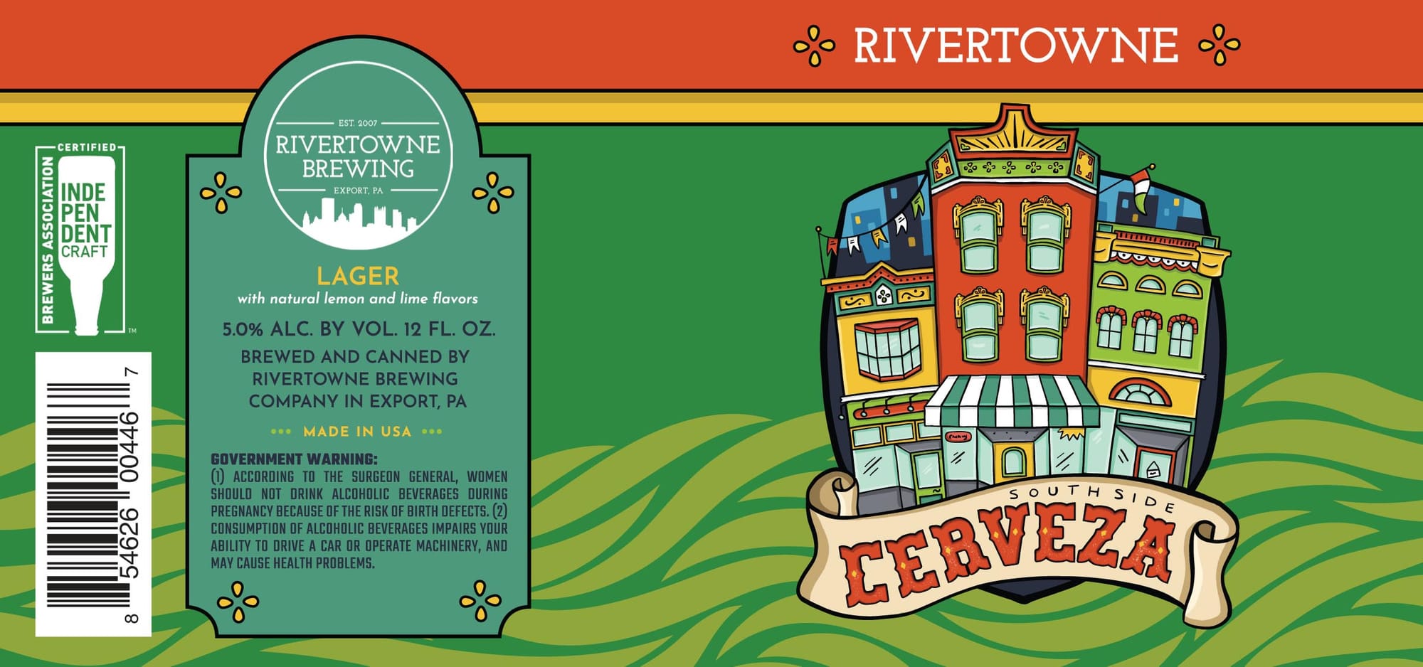 Lager by Rivertowne Brewing - beer label