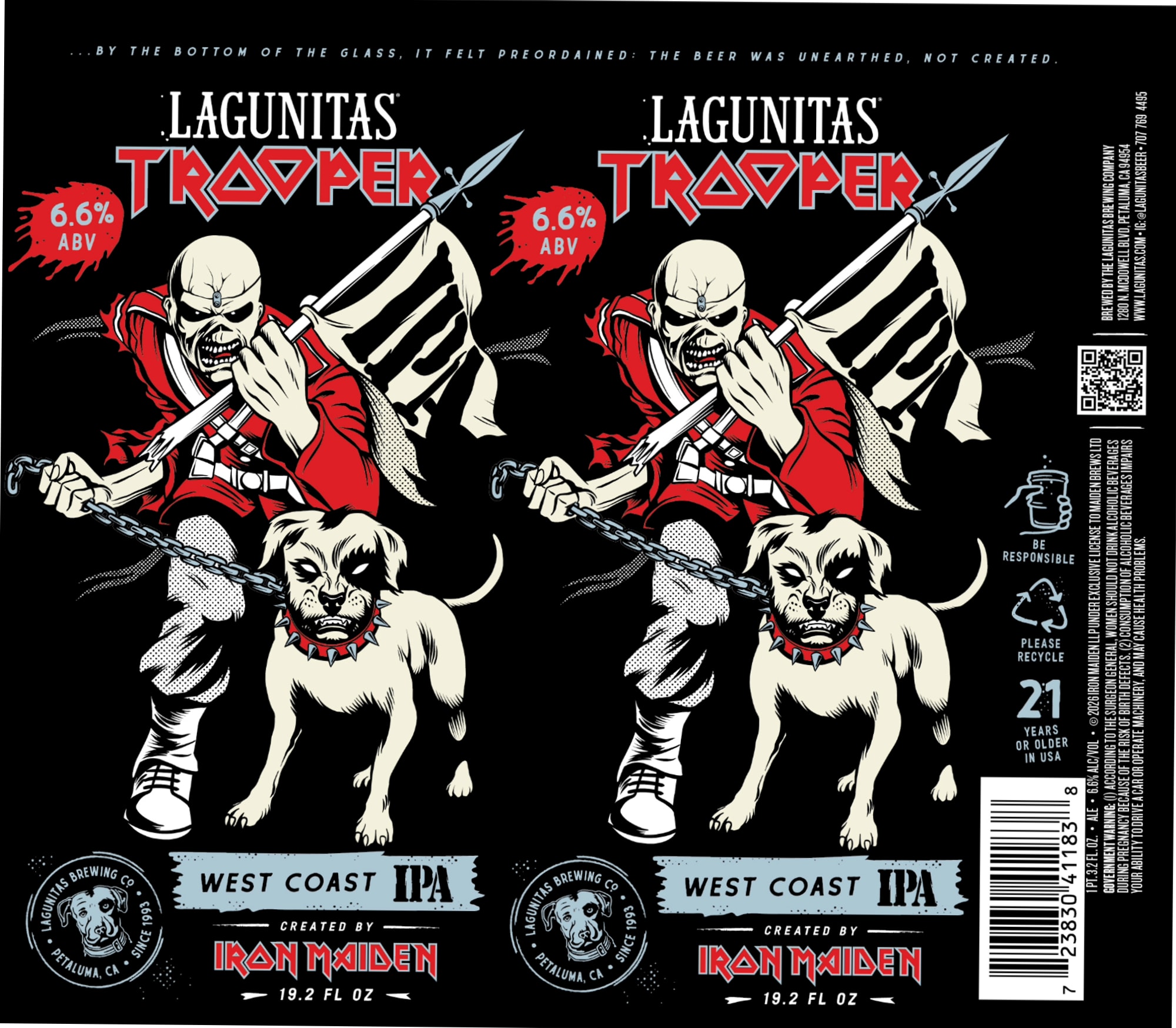 Lagunitas Trooper by Lagunitas Brewing Co. - beer label
