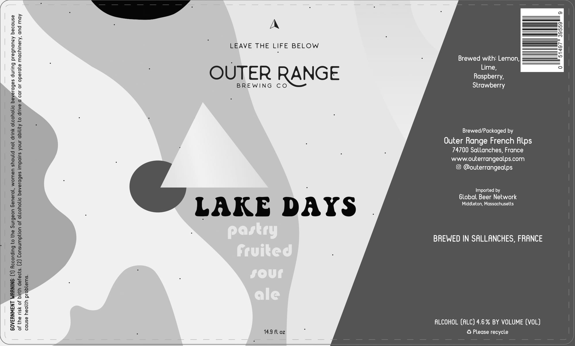 Lake Days by Outer Range Brewing Co. - beer label