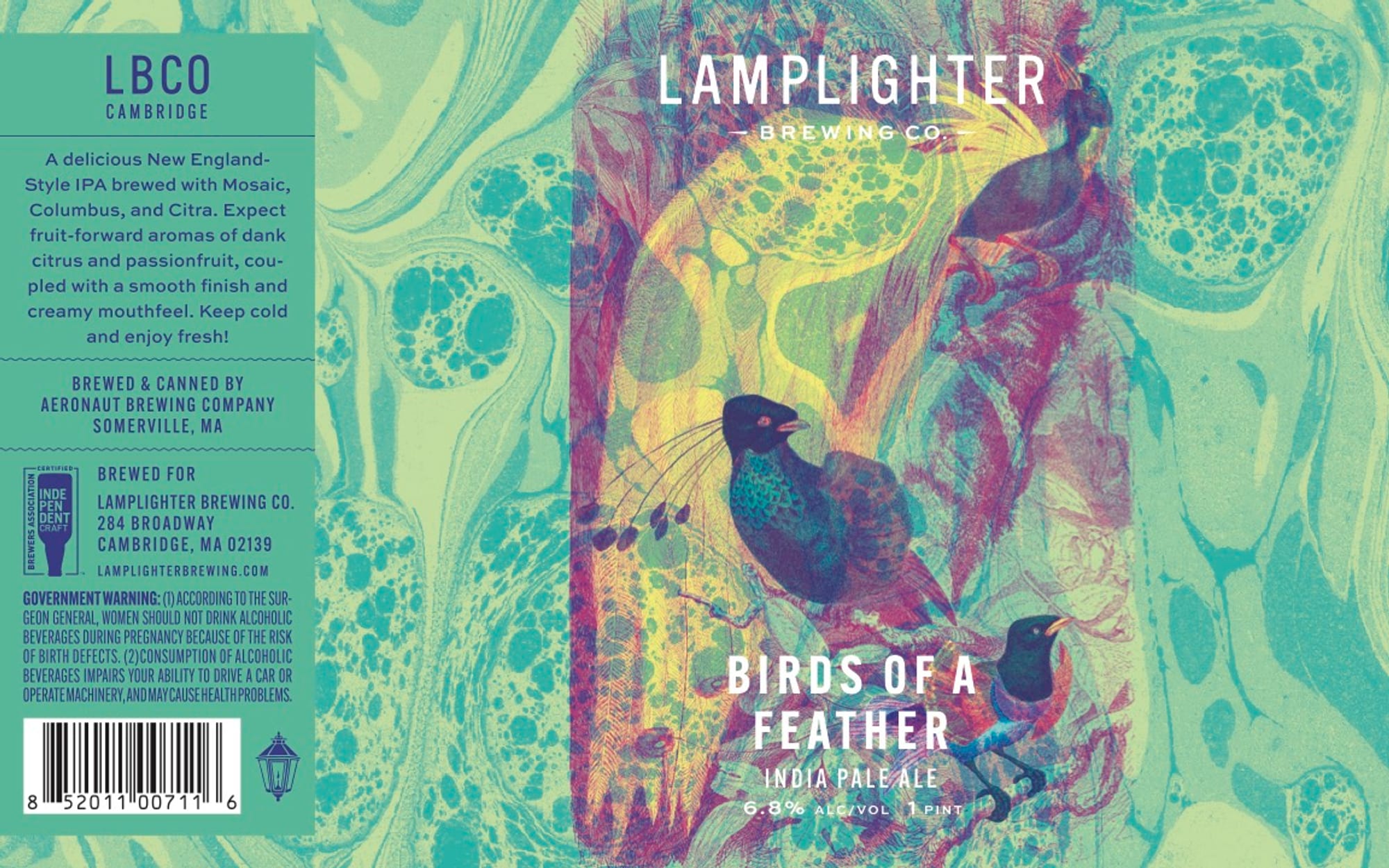 Birds of a Feather by Lamplighter Brewing Co. - beer label