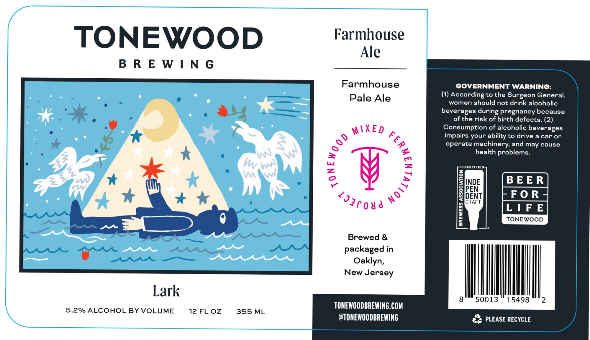 Lark by Tonewood Brewing - beer label