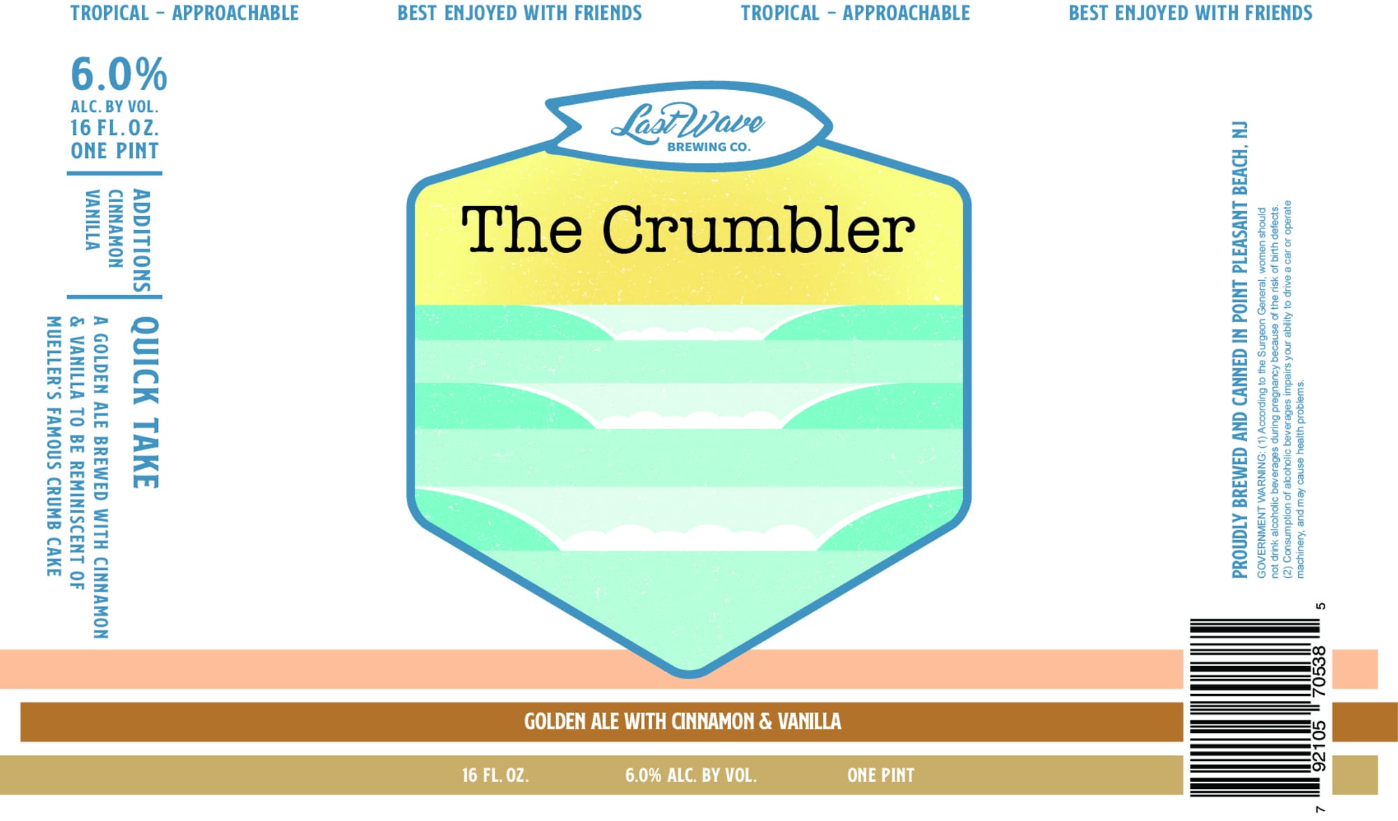 The Crumbler by Last Wave Brewing Co. - beer label