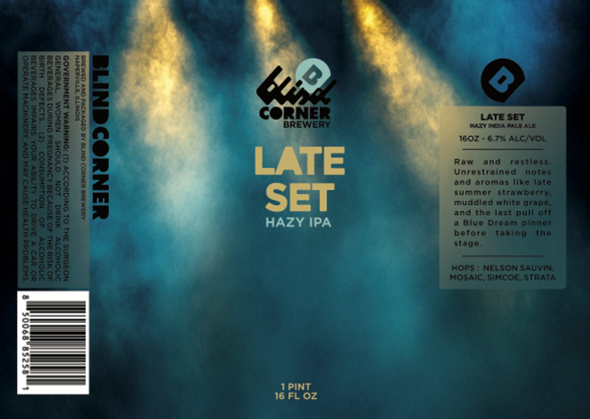 Late Set by Blind Corner Brewery - beer label