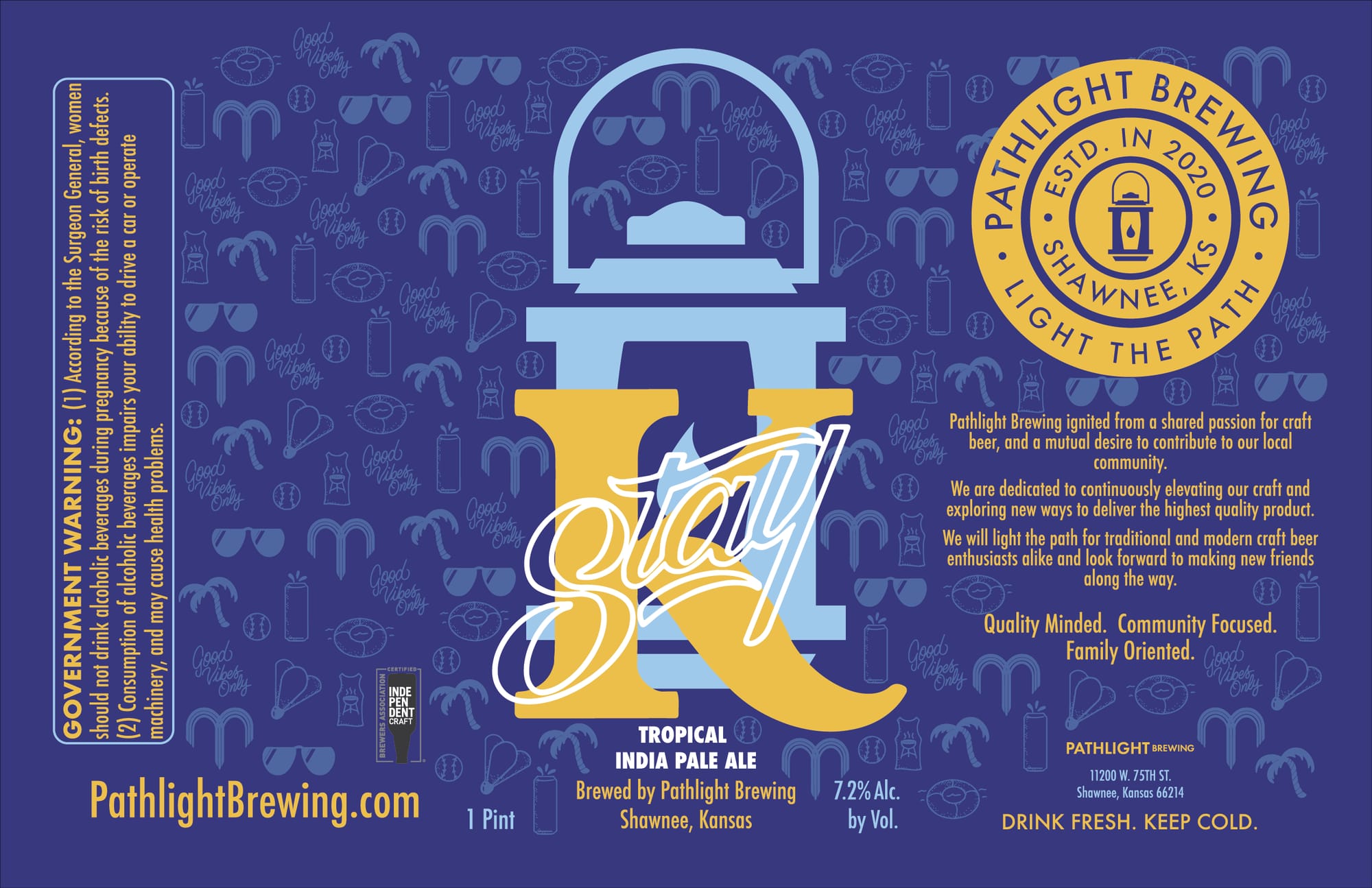 Lazy by Pathlight Brewing - beer label
