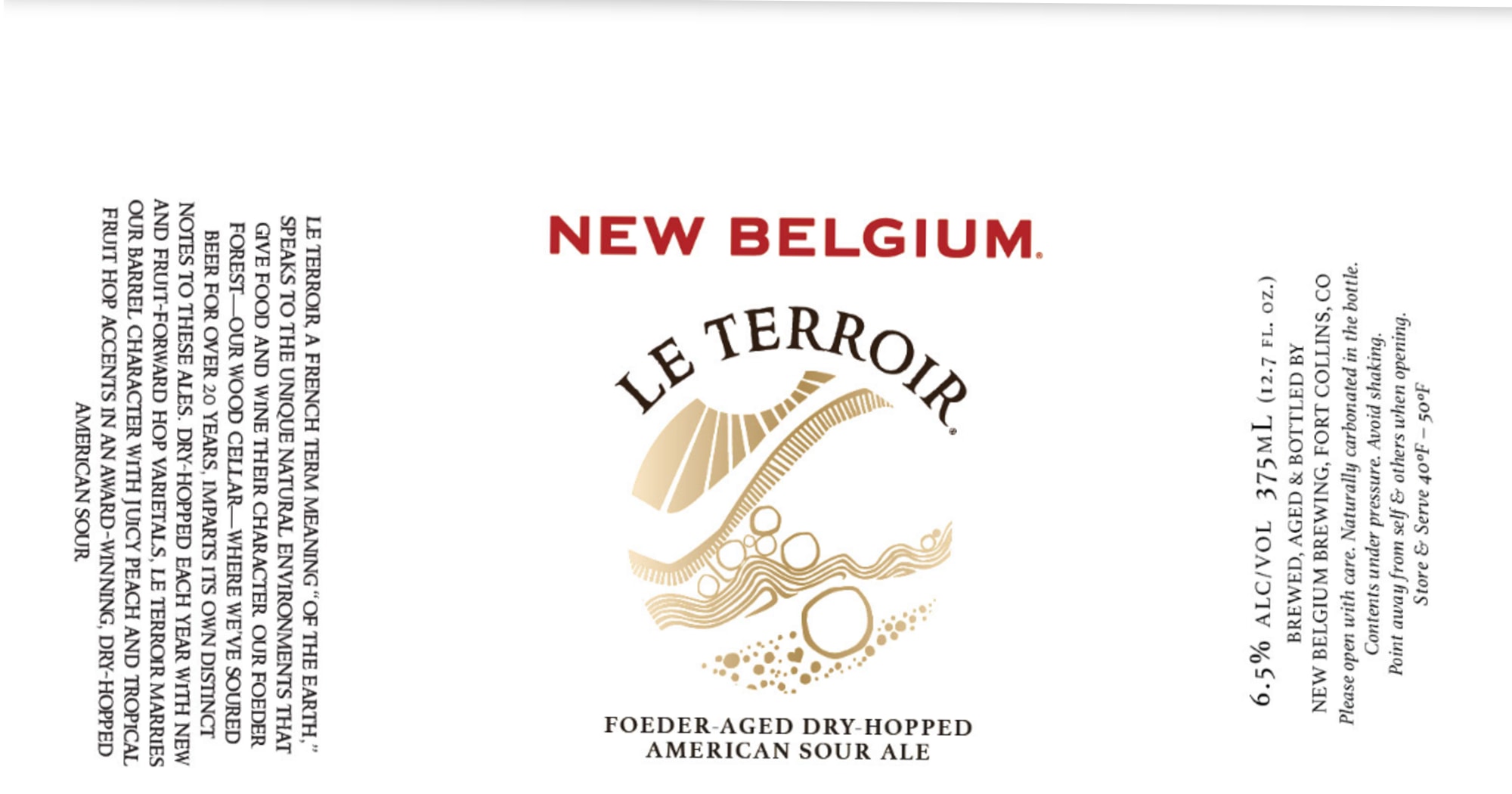 Le Terroir by New Belgium Brewing - beer label