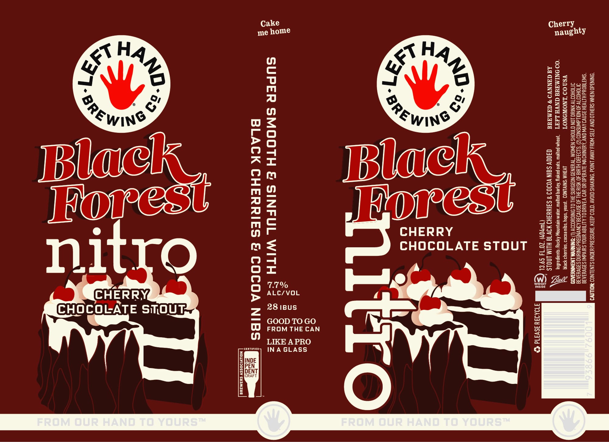 Black Forest Nitro by Left Hand Brewing Co. - beer label