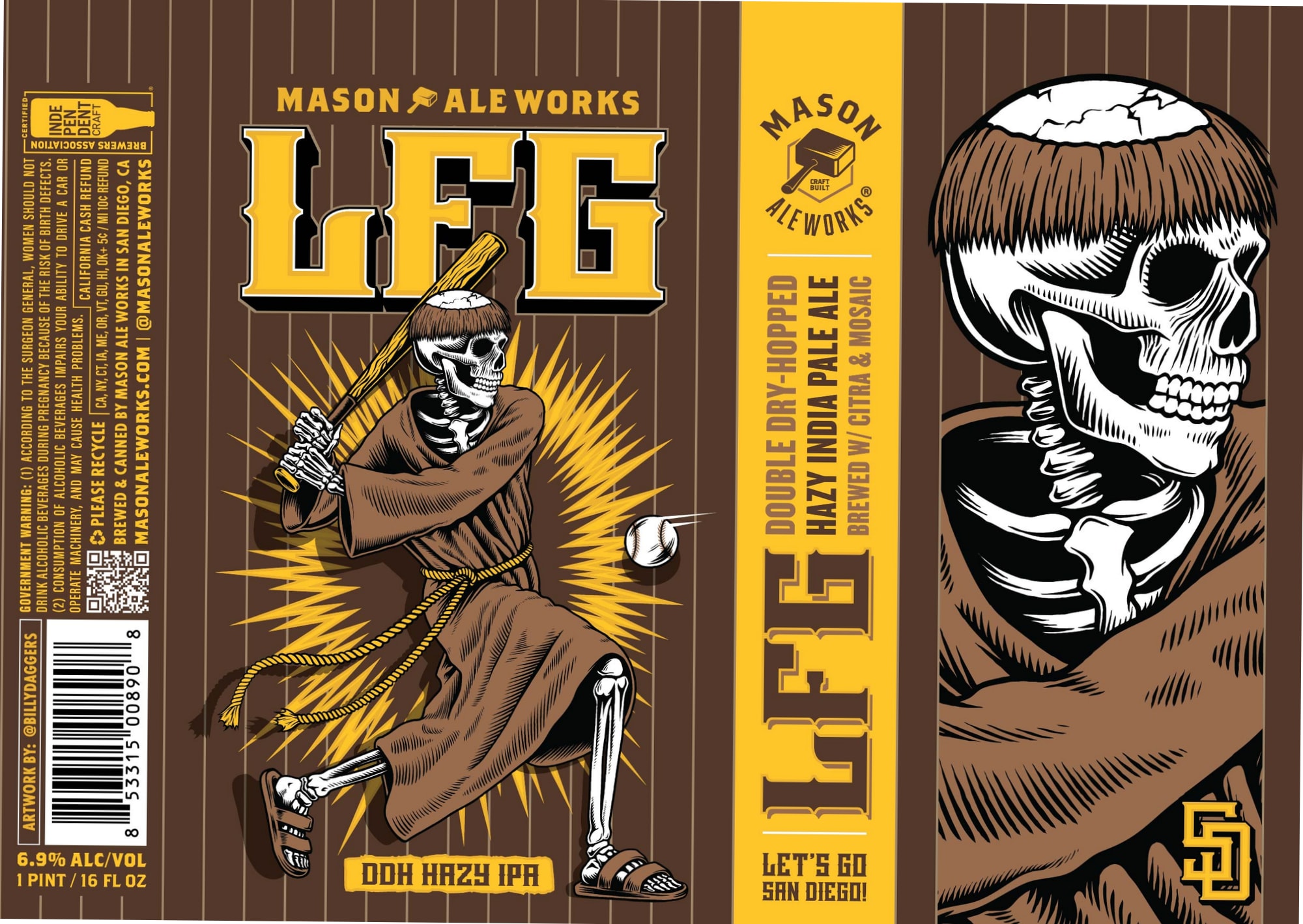 Leg Leg by Mason Ale Works - beer label
