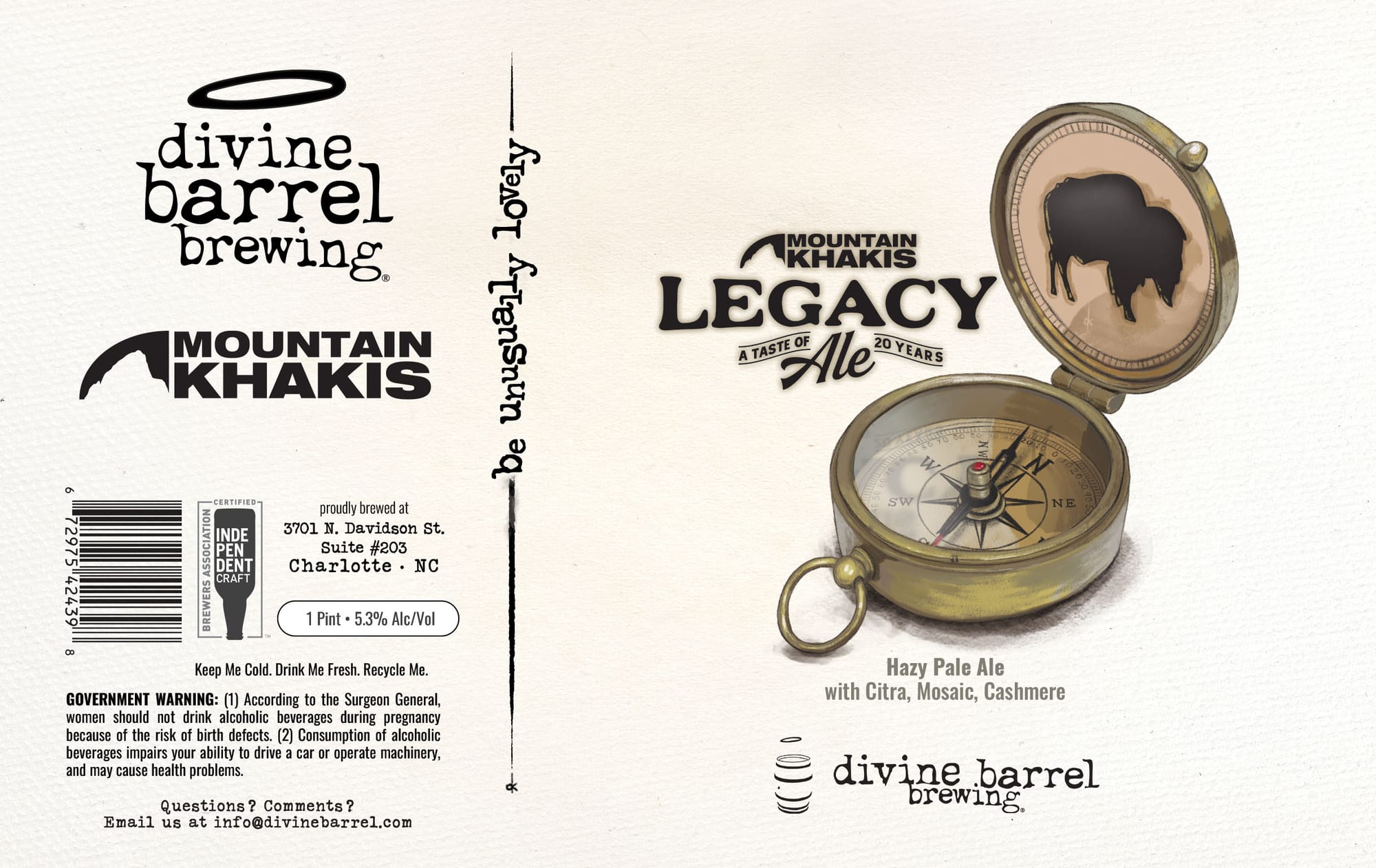Legacy by Divine Barrel Brewing - beer label