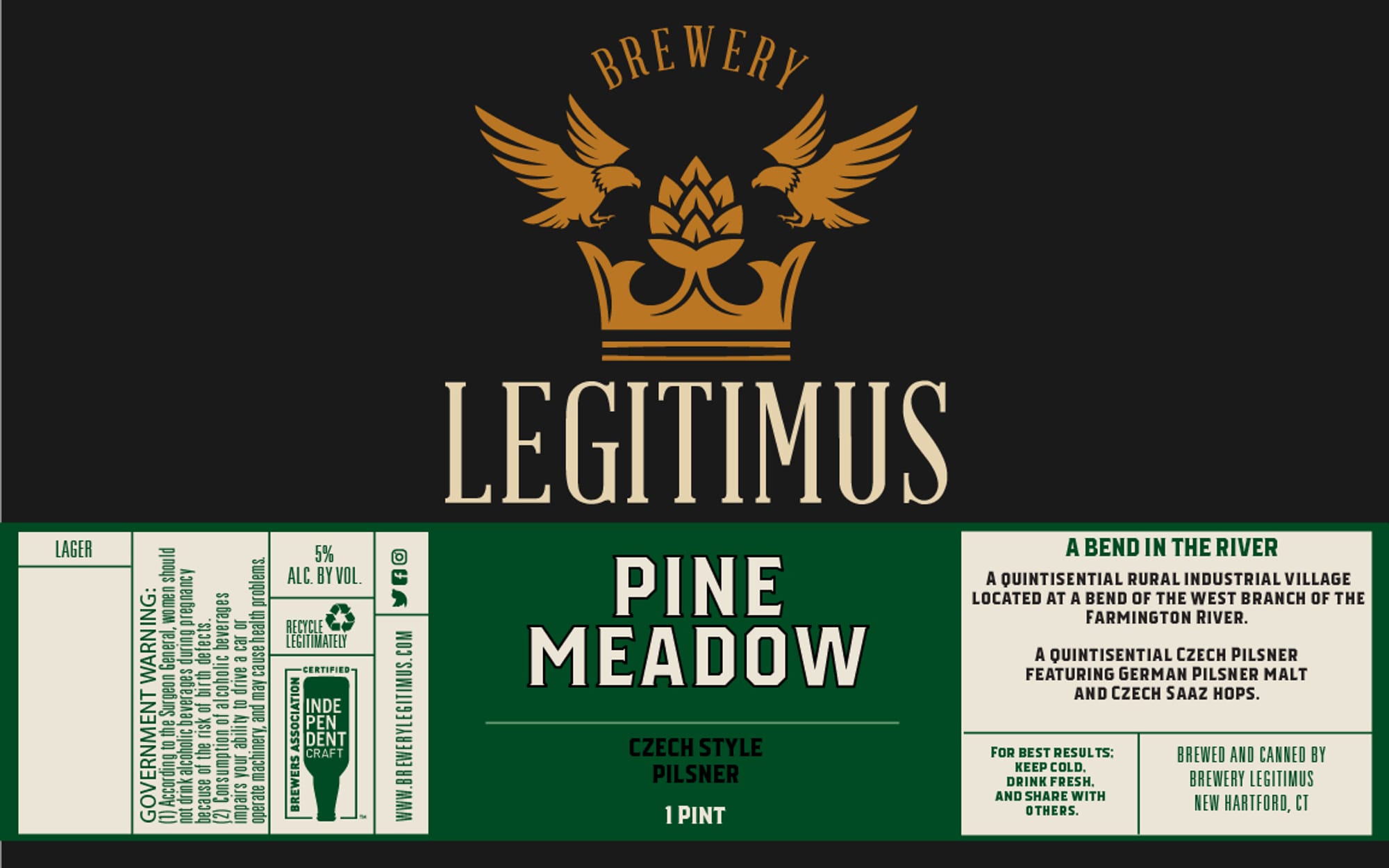 Pine Meadow by Legitimus Brewery - beer label