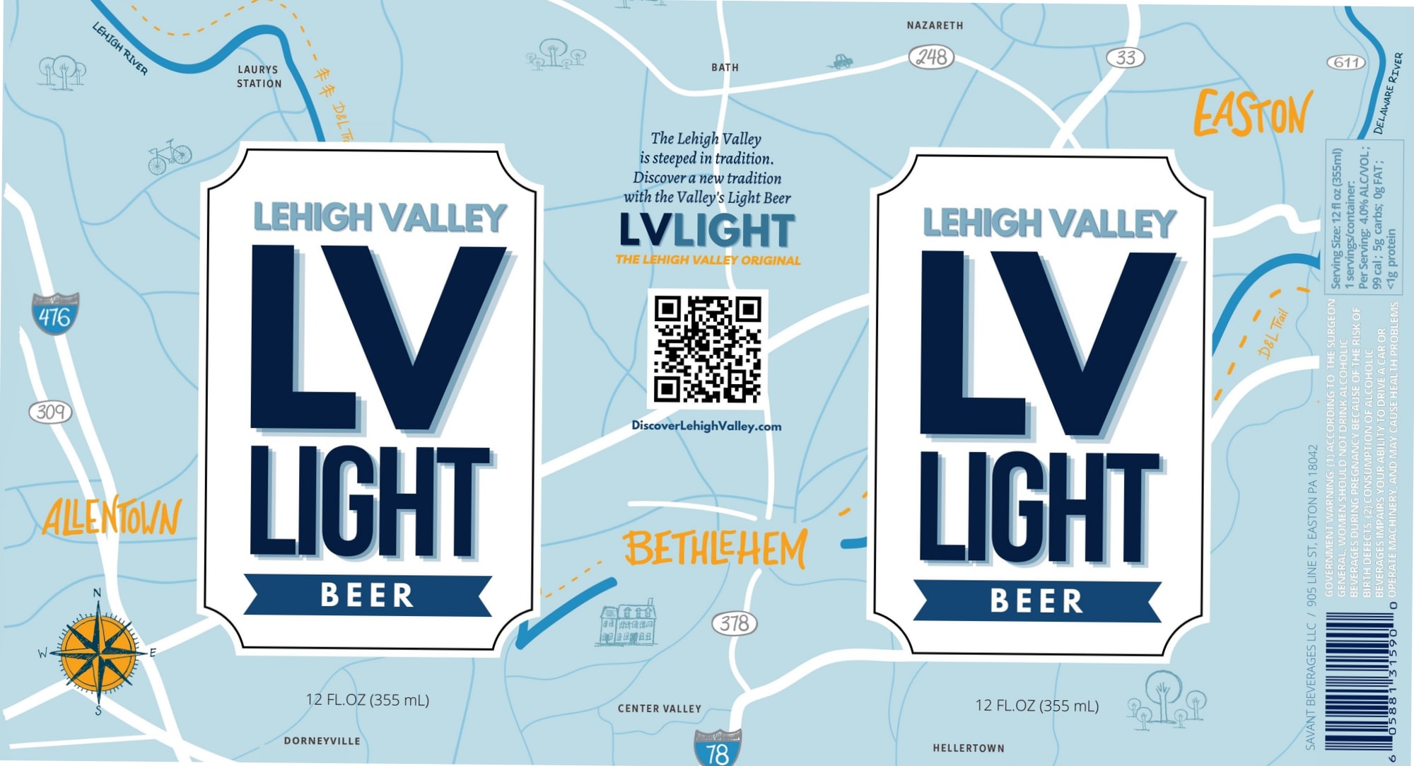 Lehigh Valley Light by Lehigh Valley - beer label