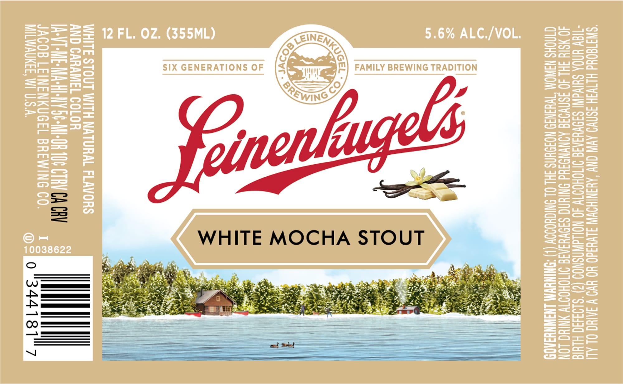 Leinenkugel’s White Mocha Stout by Jacob Leinenkugel Brewing Co. - beer label