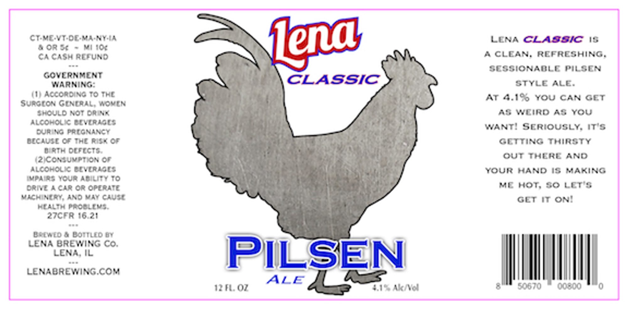 Lena Classic by Lena Brewing Co. - beer label