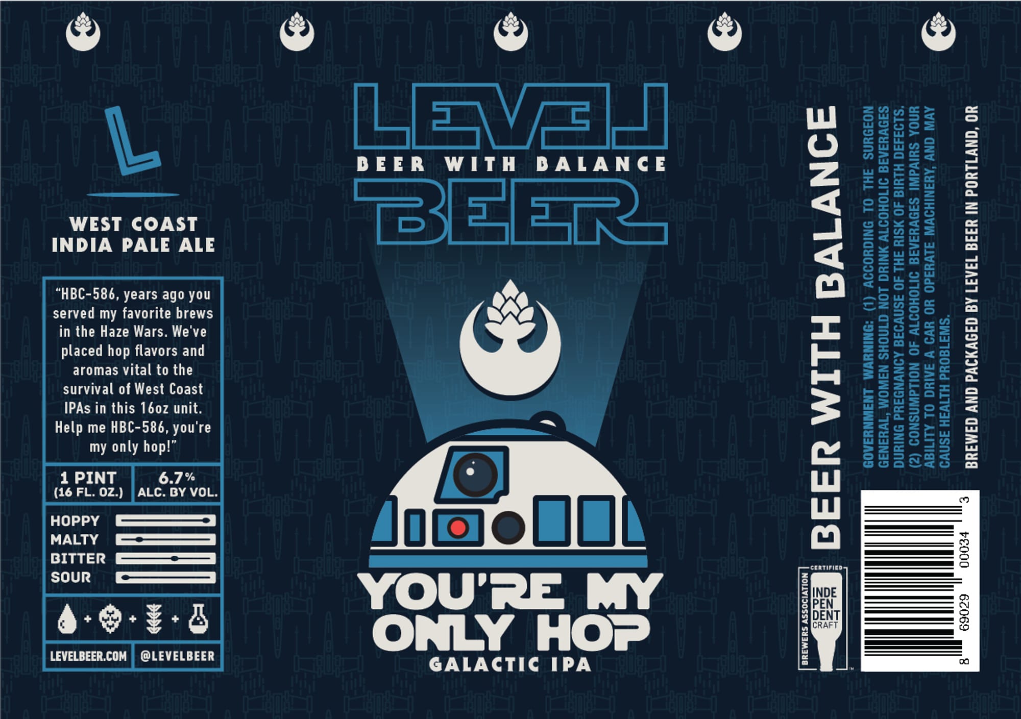 Level IPA by Level Beer - beer label