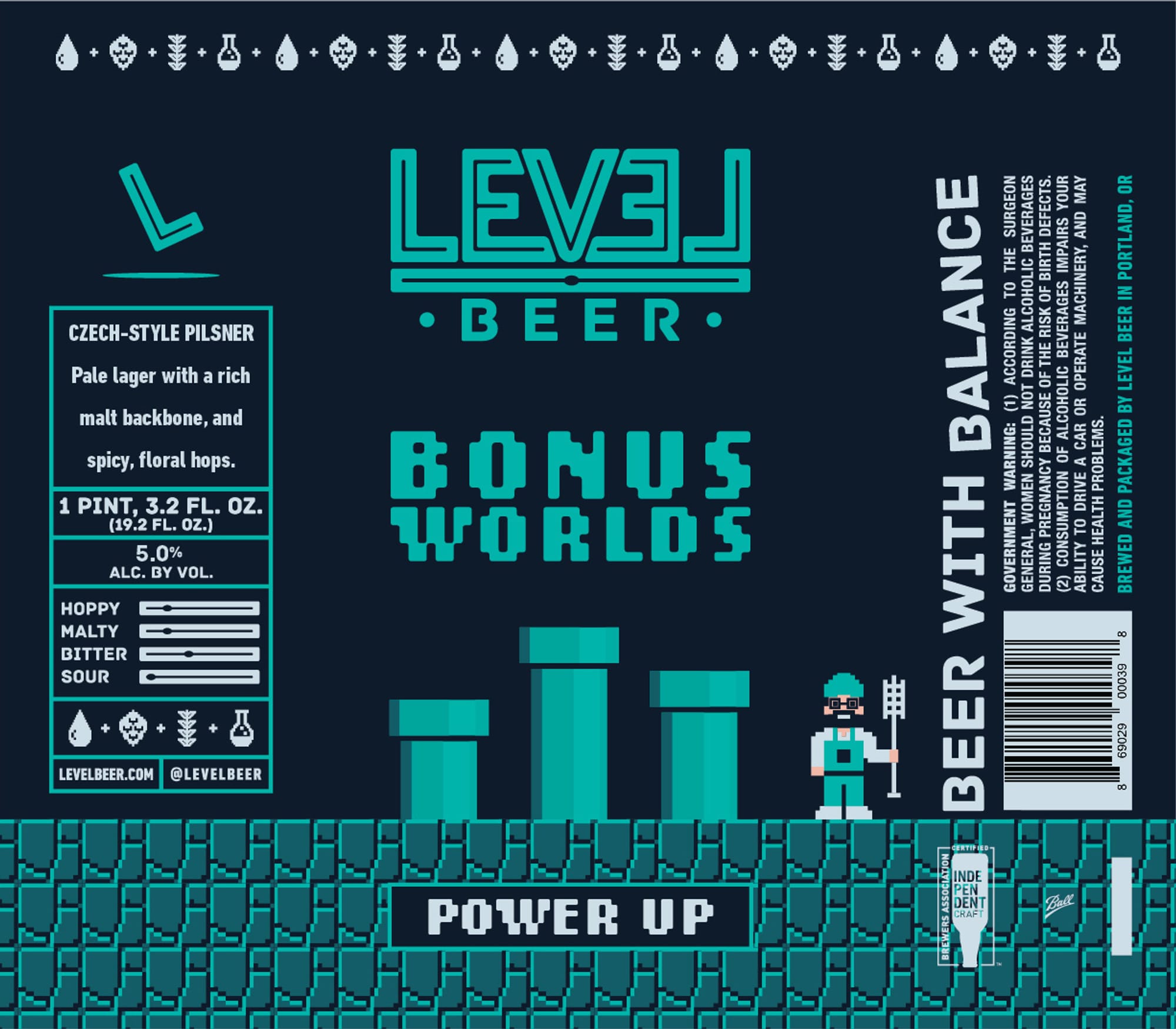 Balance by Level Beer - beer label