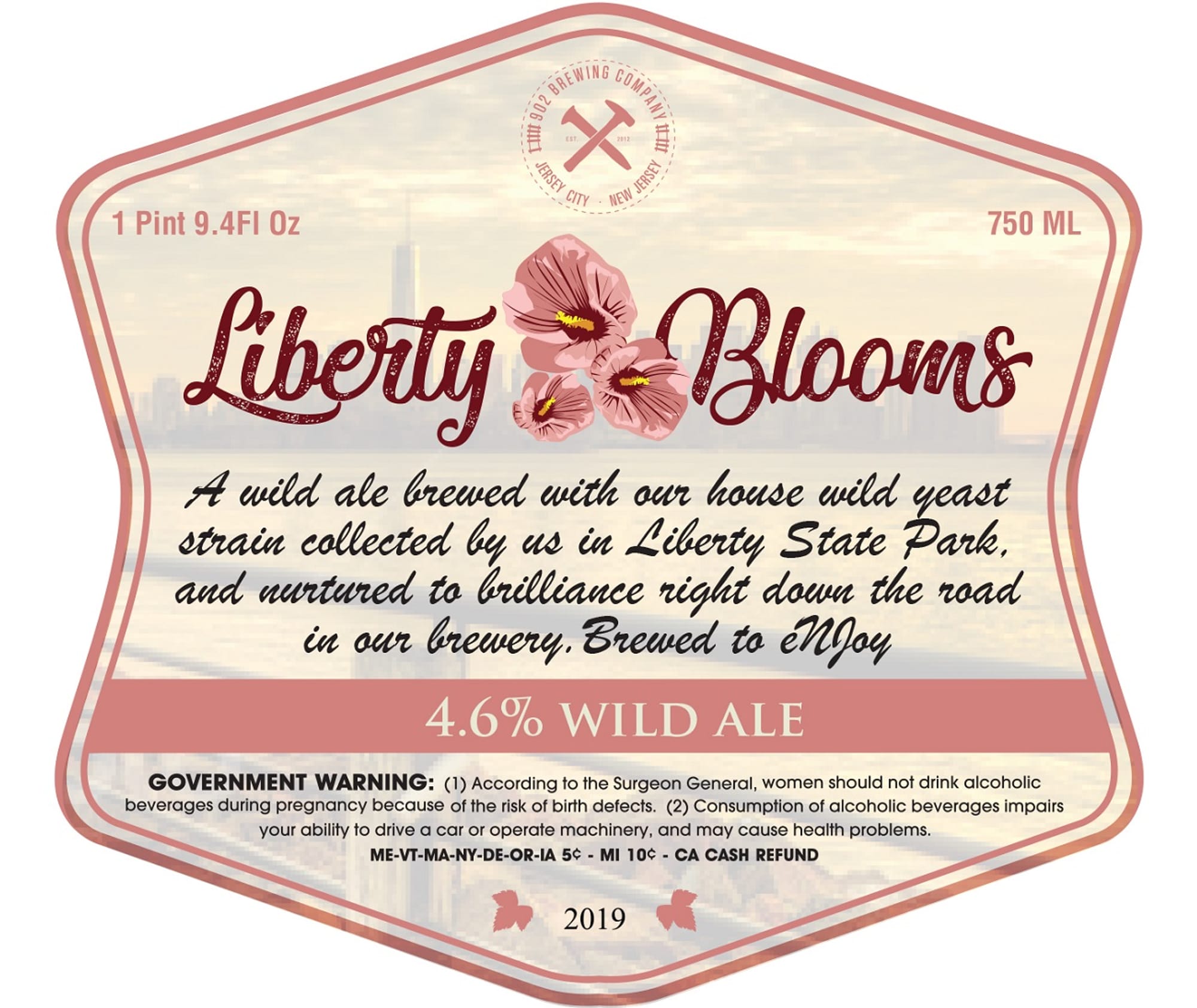 Liberty Blooms by 902 Brewing Company - beer label