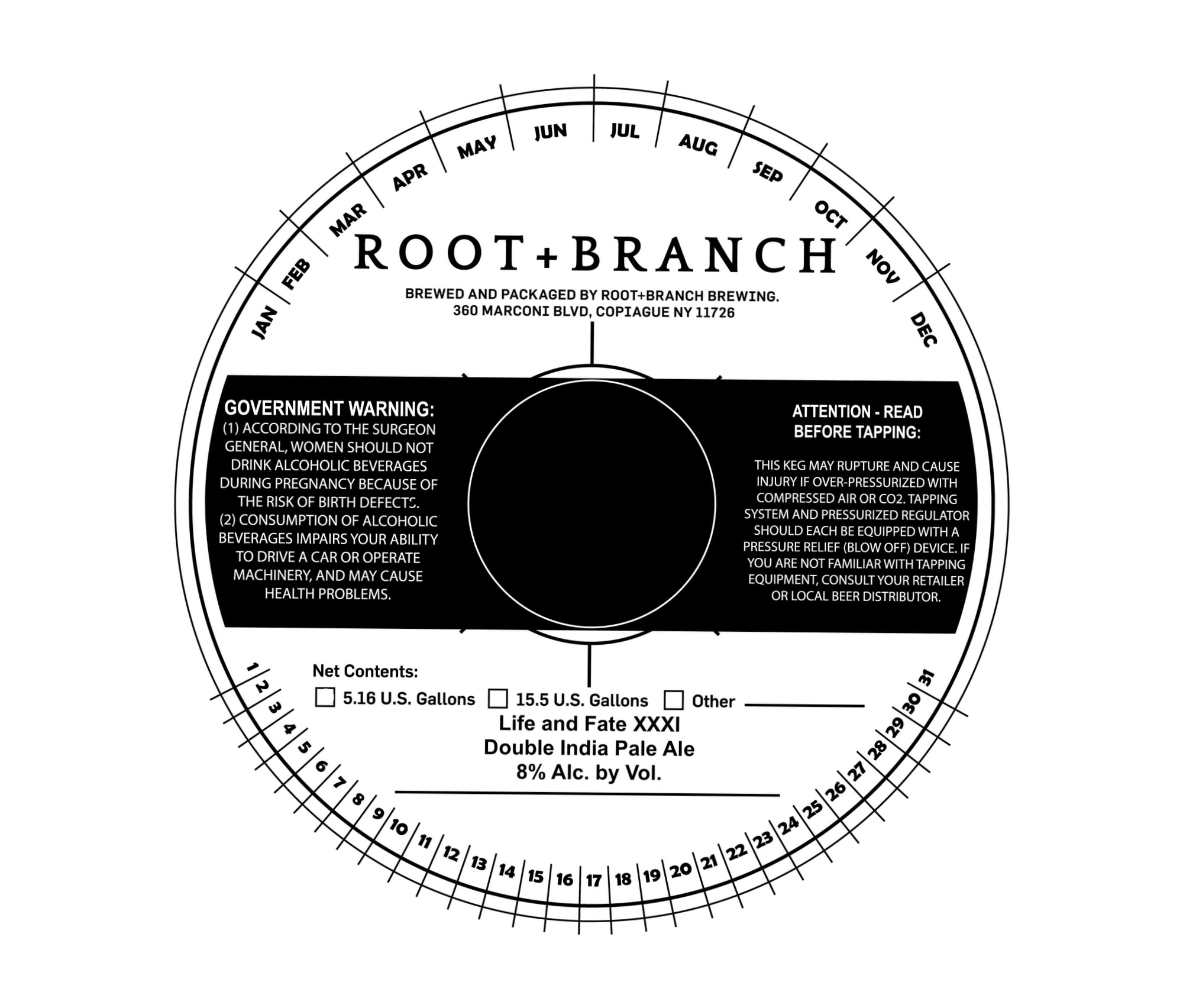 Life and Fate XXXI by Root + Branch Brewing - beer label