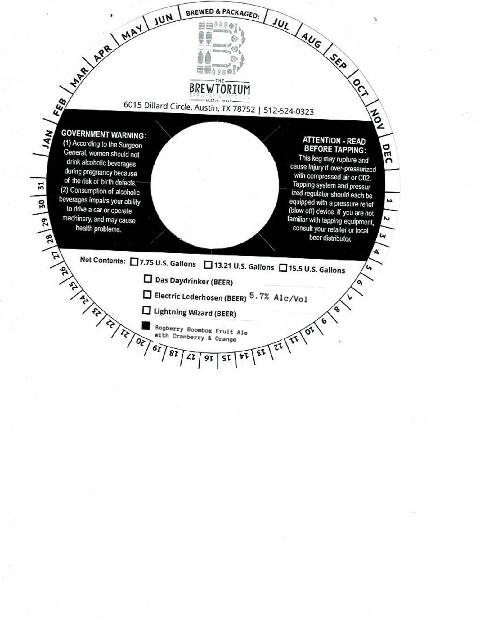 Lightning Wizard by The Brewtorium - beer label