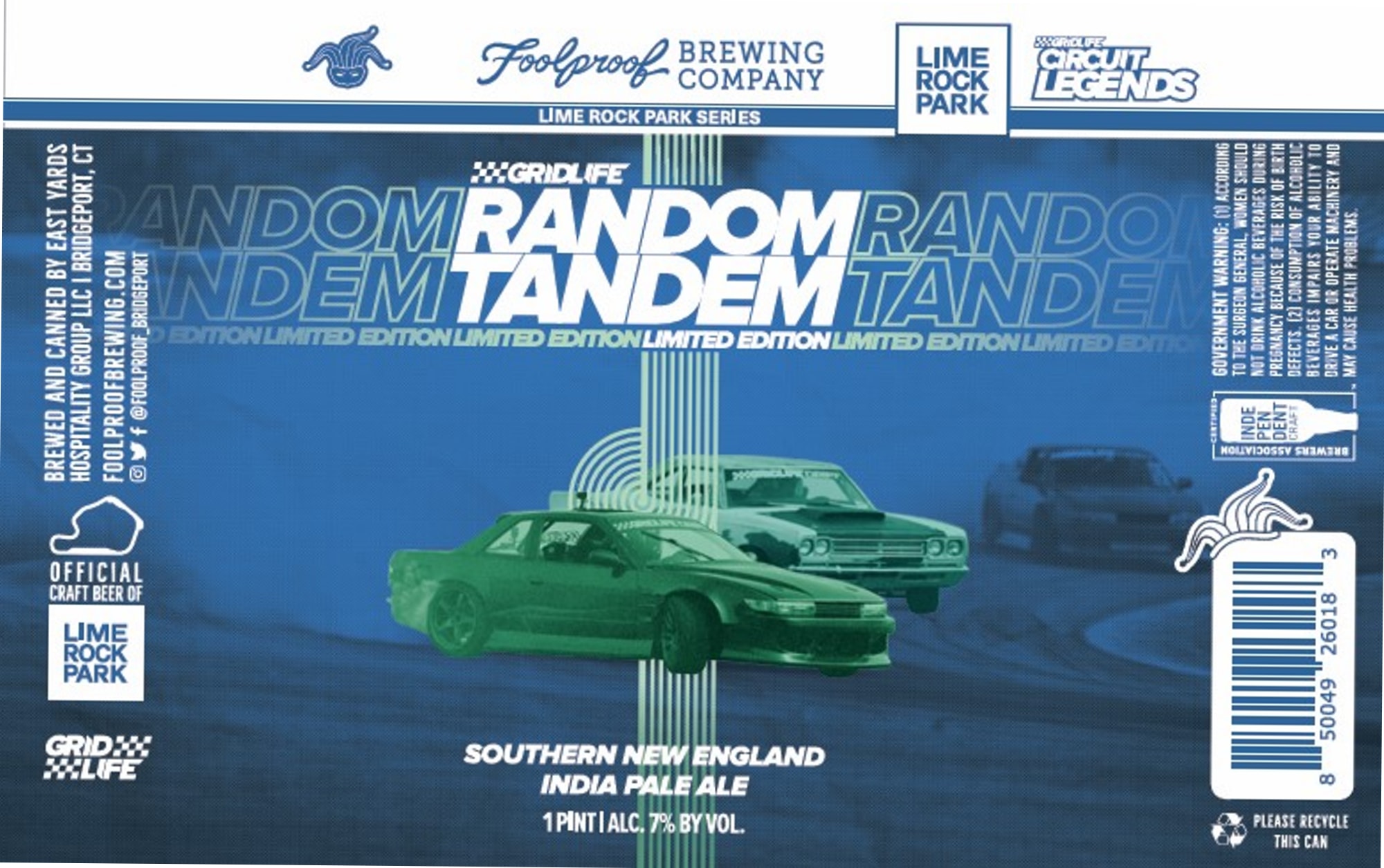 Lime Rock Legends by Foolproof Brewing Company - beer label