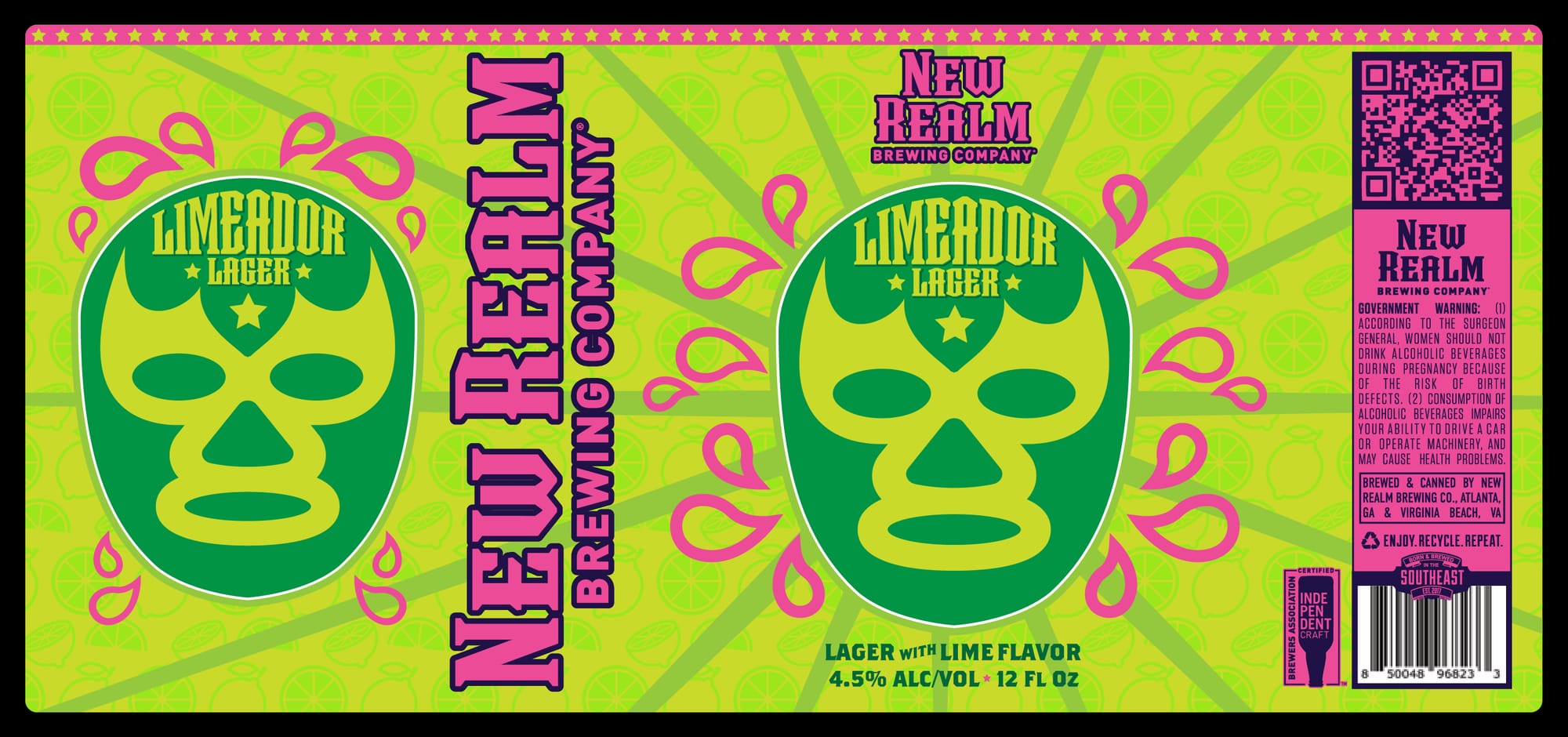 Limegador Lager by New Realm Brewing Company - beer label