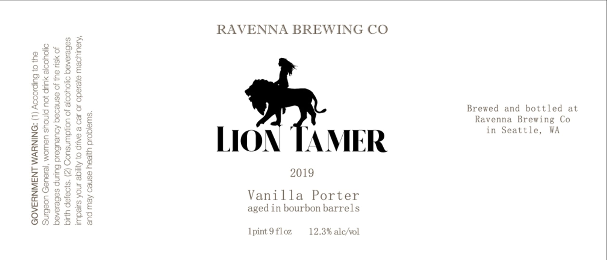 Lion Tamer by Ravenna Brewing Co - beer label