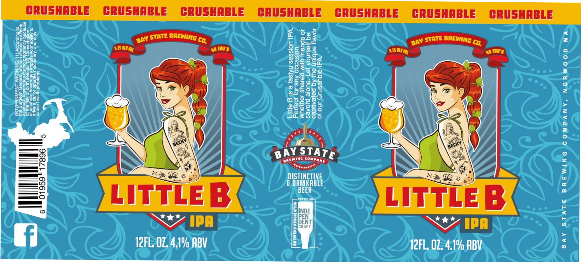 Little B by Bay State Brewing Company - beer label