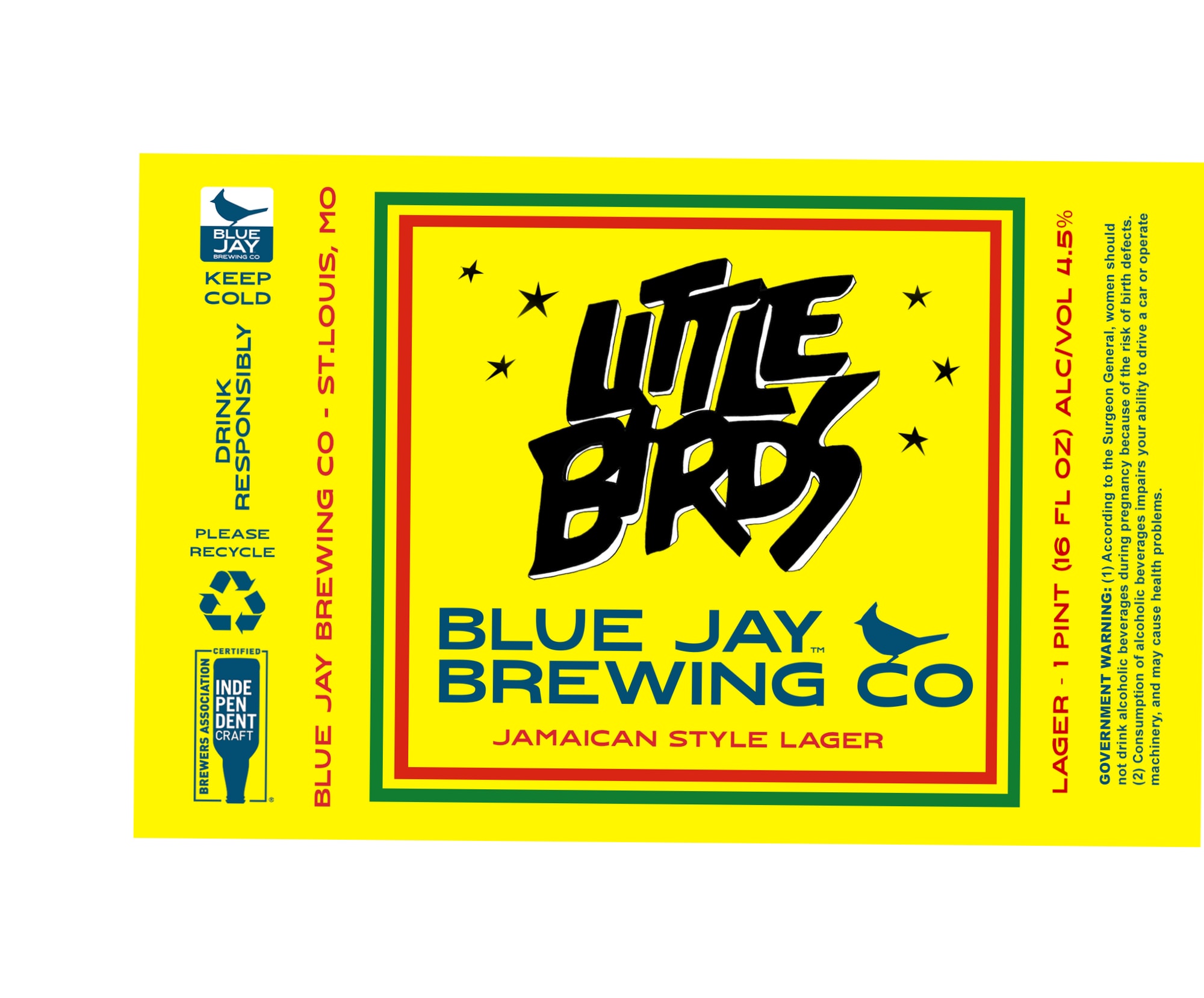Little Bird by Blue Jay Brewing Co. - beer label