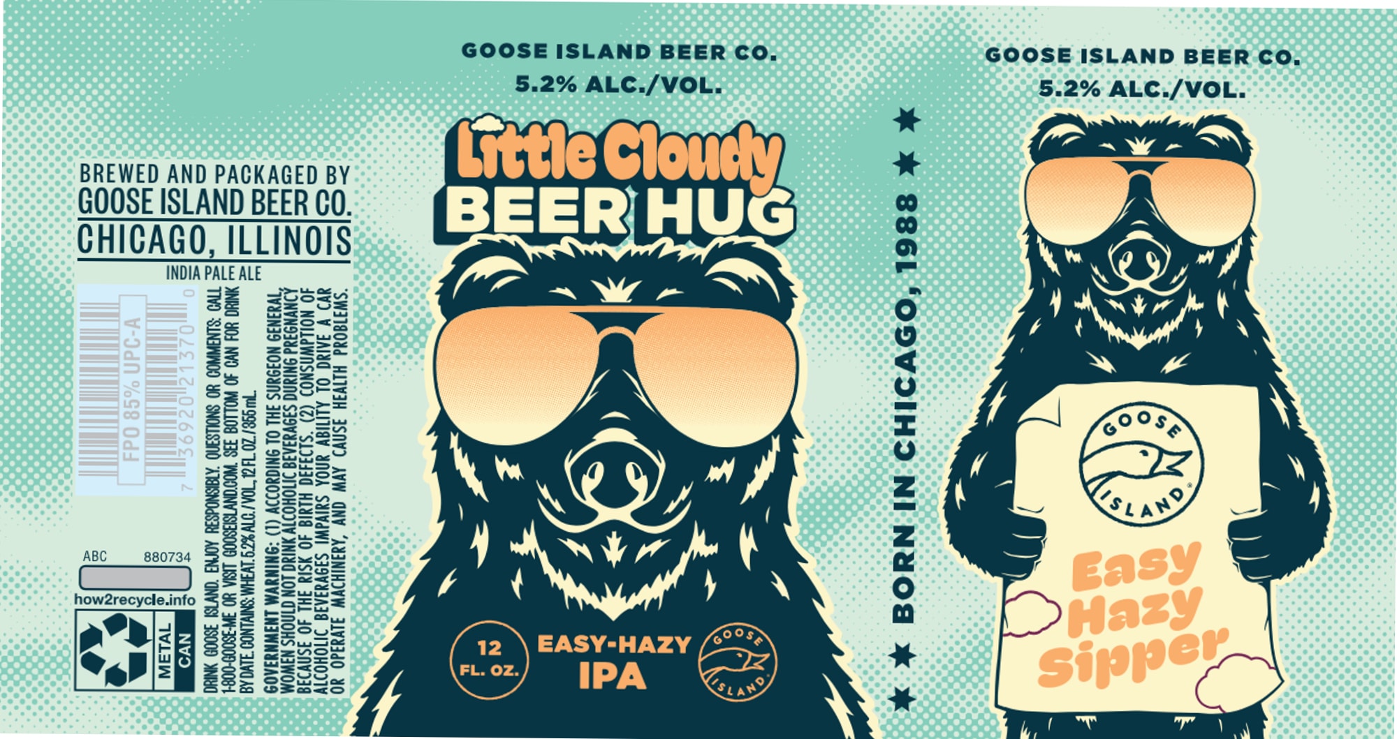 Little Cloudy by Goose Island Beer Co. - beer label