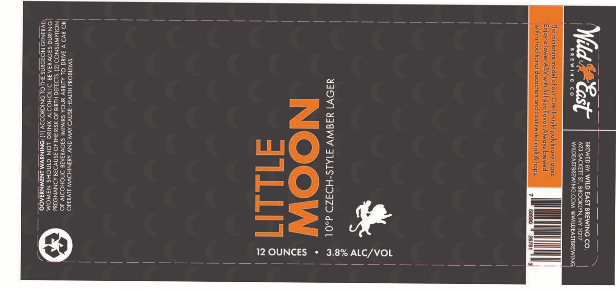 Little Moon by Wild East Brewing Co. - beer label
