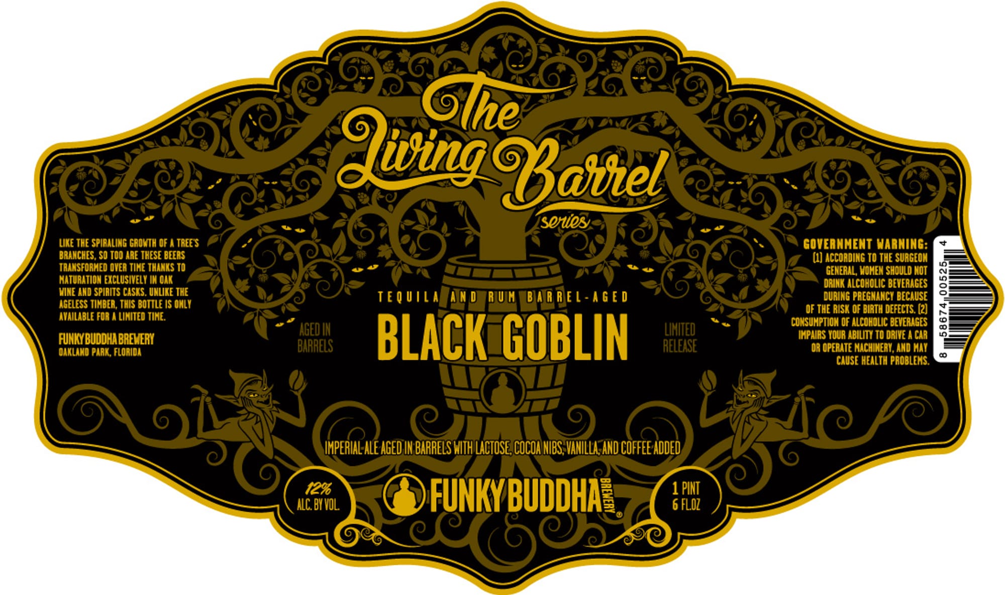 Black Goblin by Funky Buddha Brewery - beer label