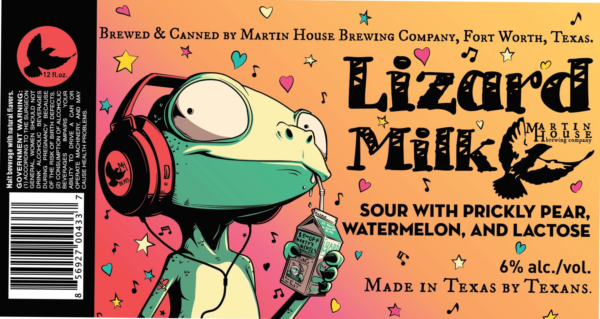Lizard Milk by Martin House Brewing Company - beer label
