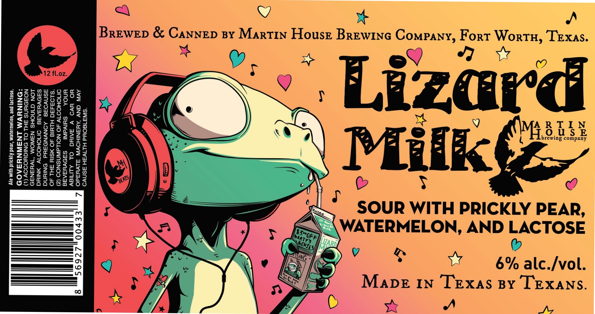 Lizard Milk by Martin House Brewing Company - beer label