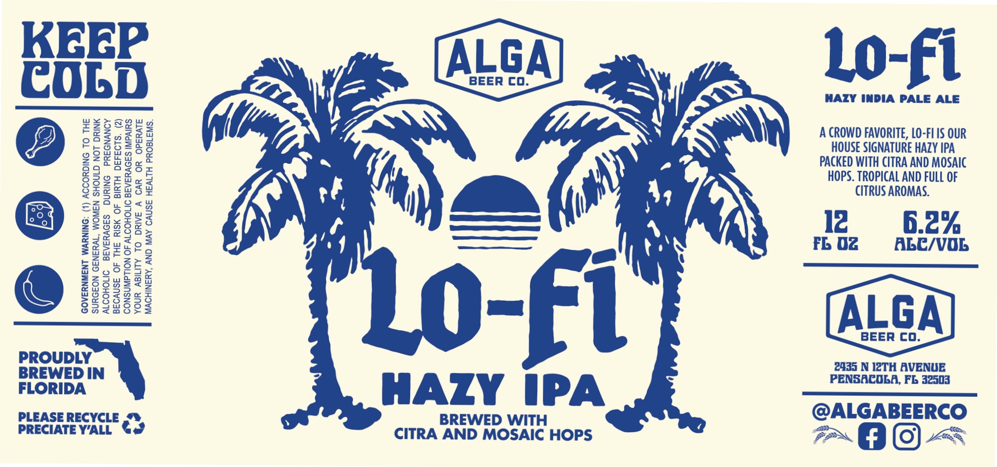 Lo-Fi by Alga Beer Co. - beer label