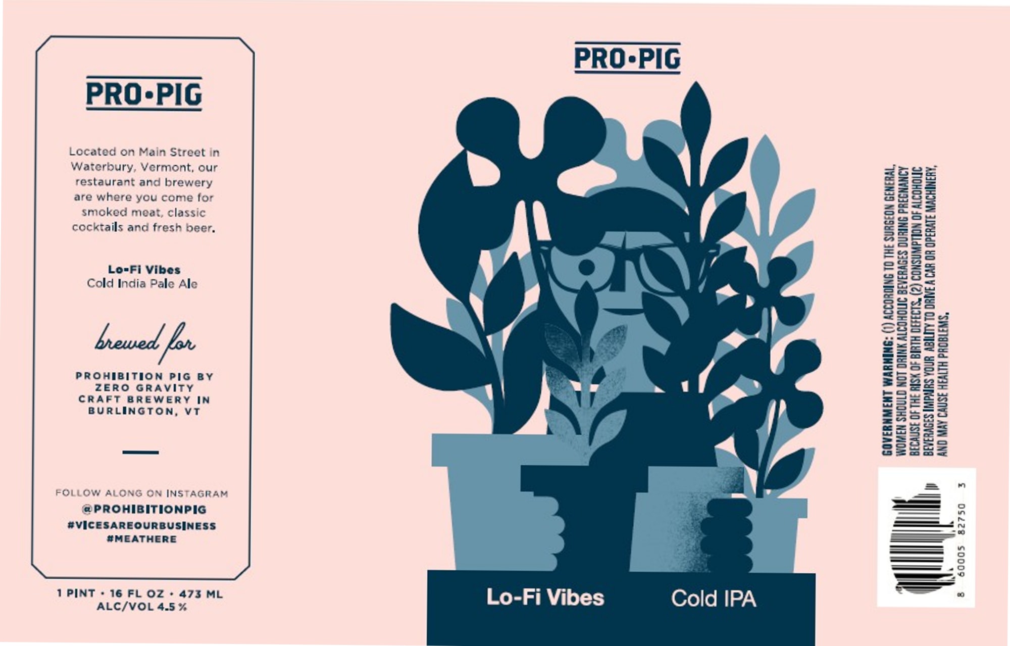 Lo-Fi Vibes by Prohibition Pig - beer label