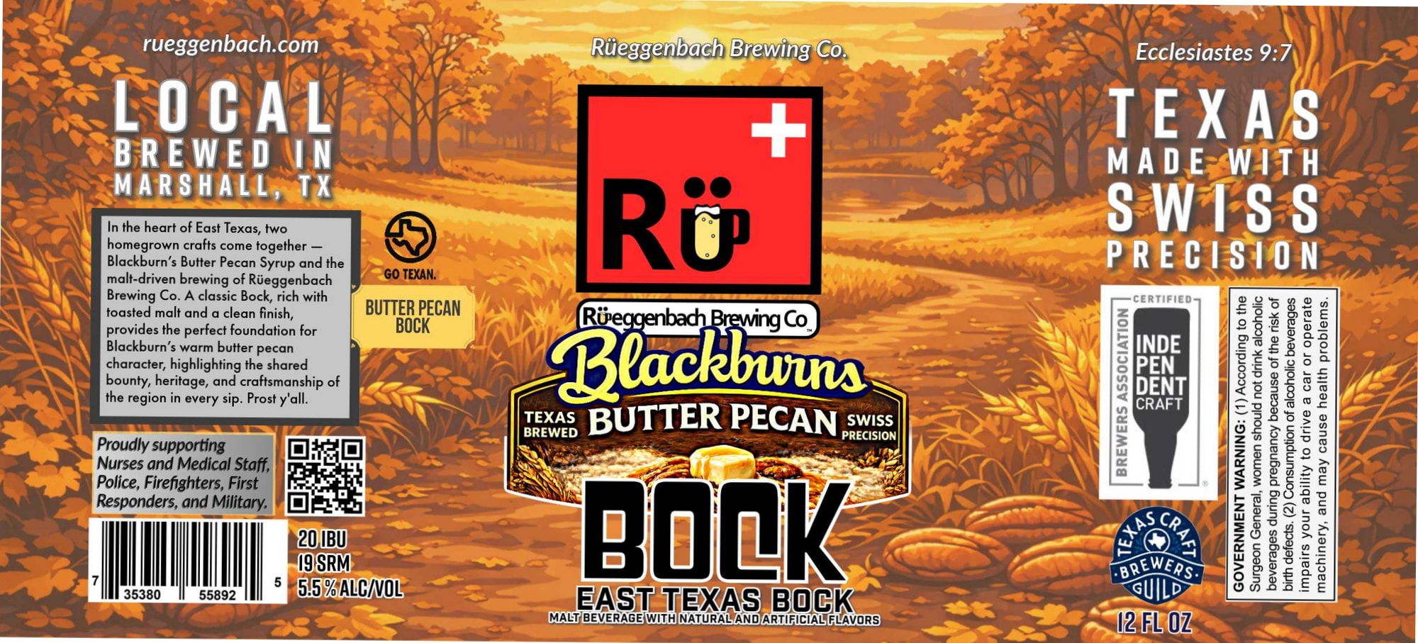 Local Bock by Rüeggenbach Brewing Co. - beer label