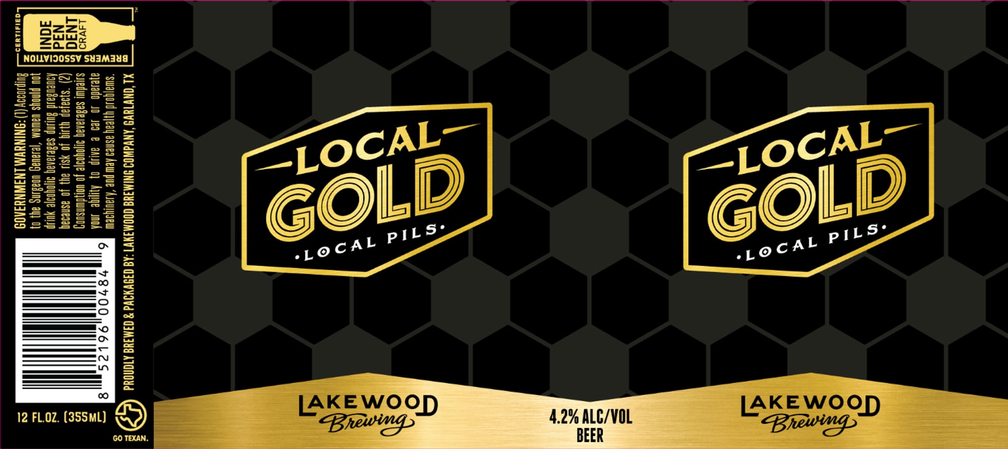 Local Gold by Lakewood Brewing - beer label