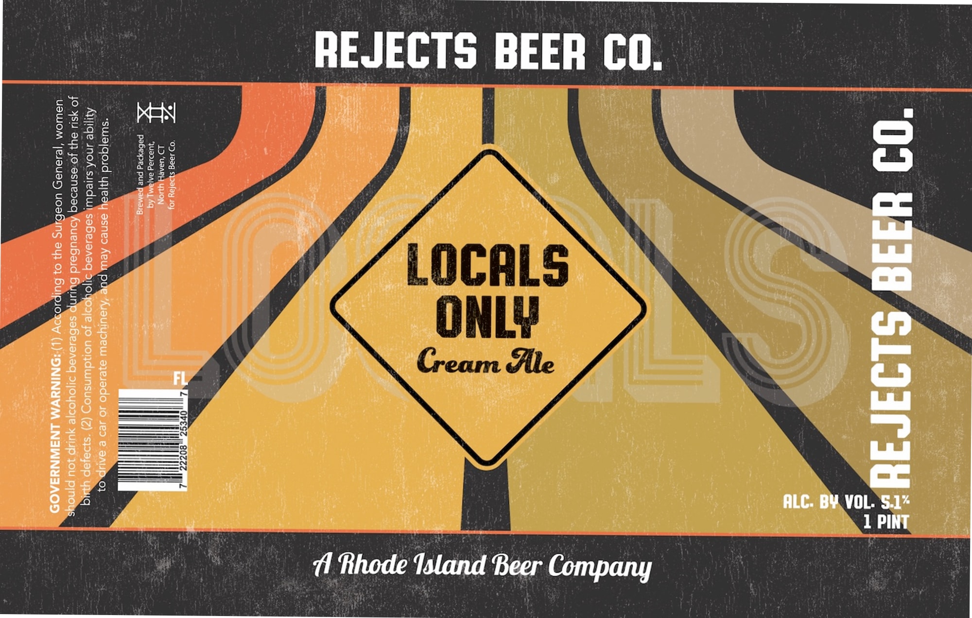 Locals Only Cream Ale by Rejects Beer Co. - beer label