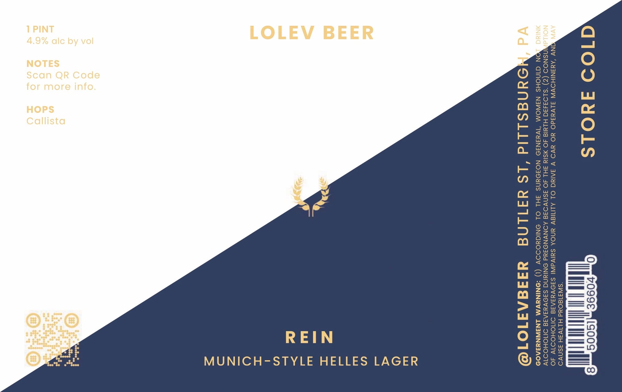 Rein by Lolev Beer - beer label