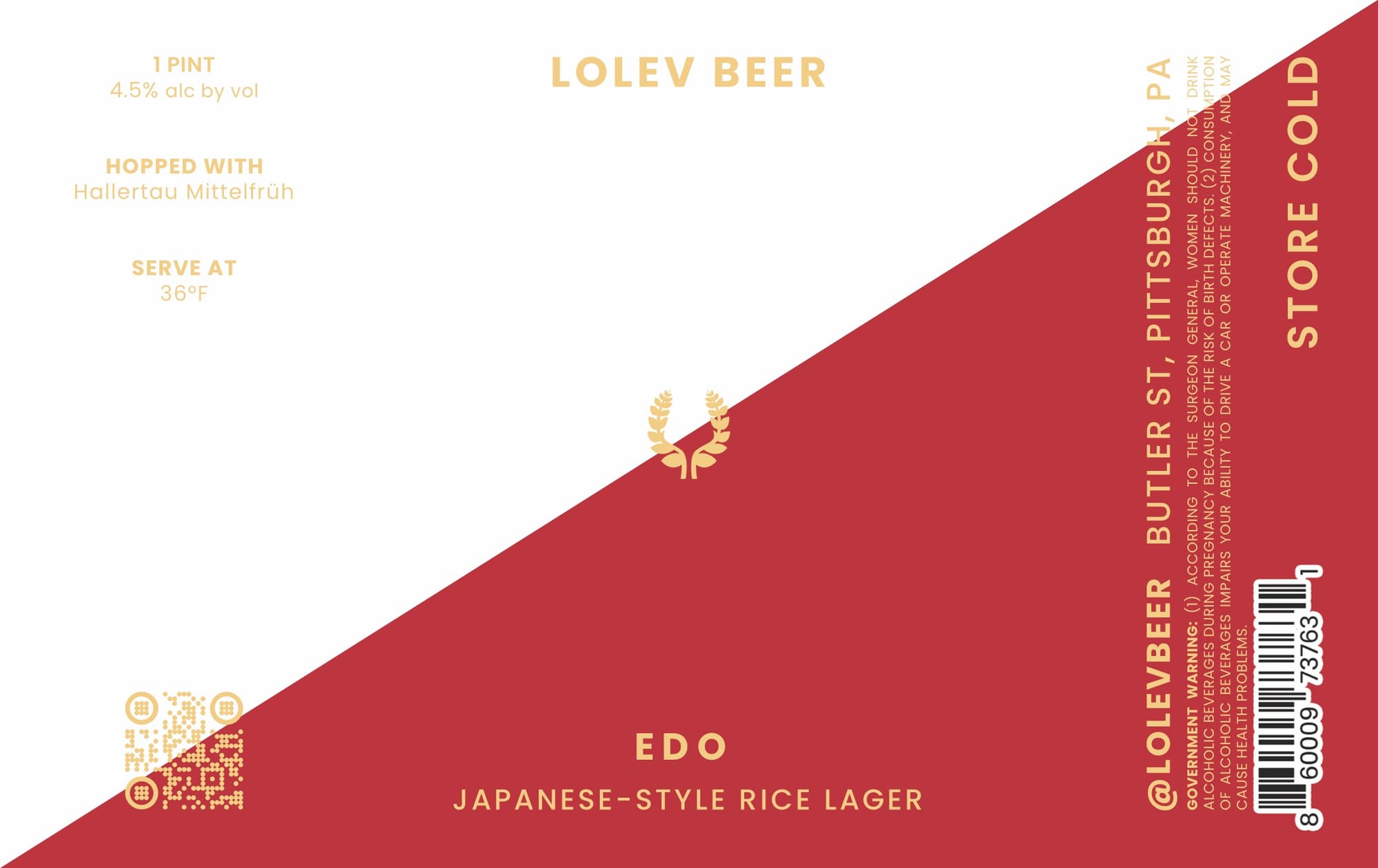 Edo by Lolev Beer - beer label