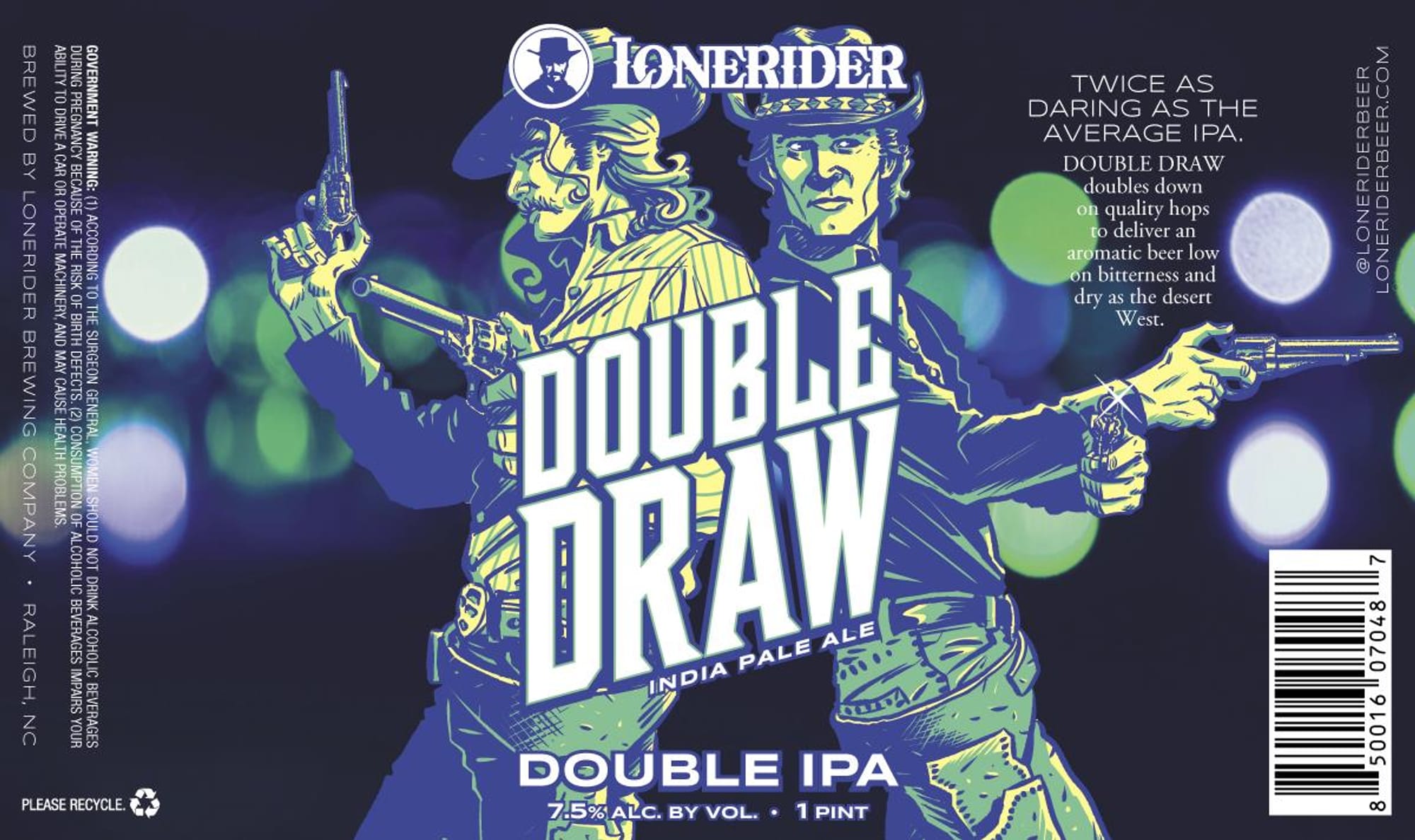 Double Draw by Lonerider Brewing Company - beer label