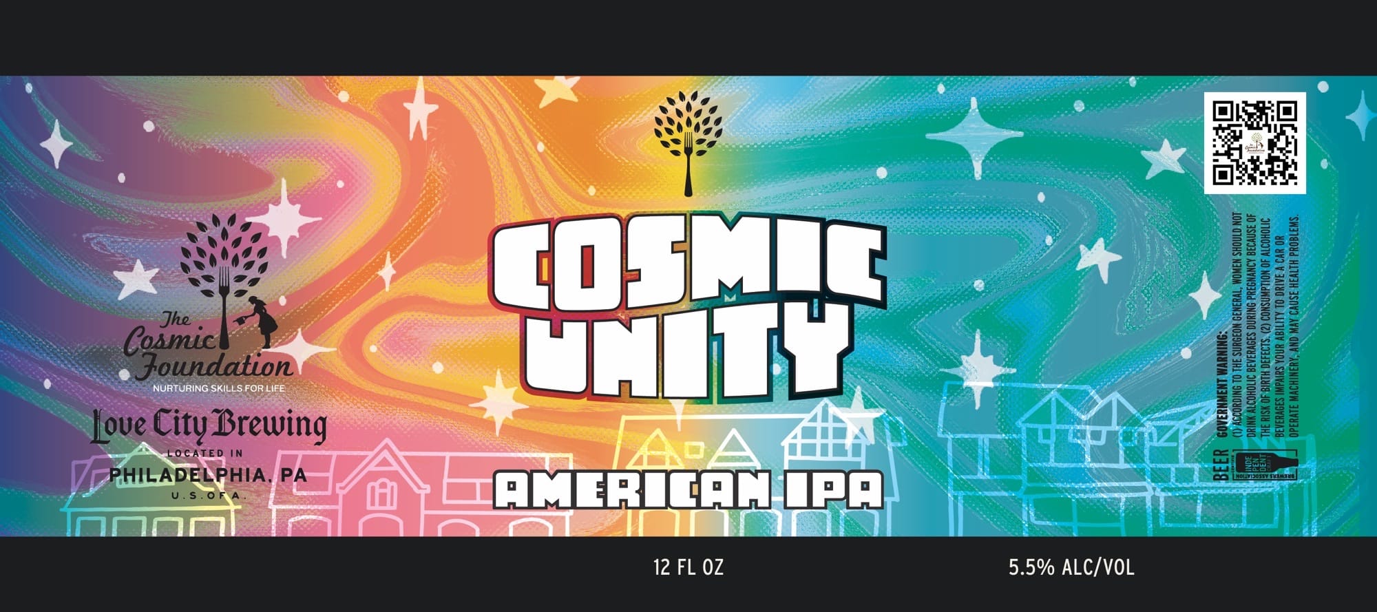 Cosmic Unity by Love City Brewing - beer label