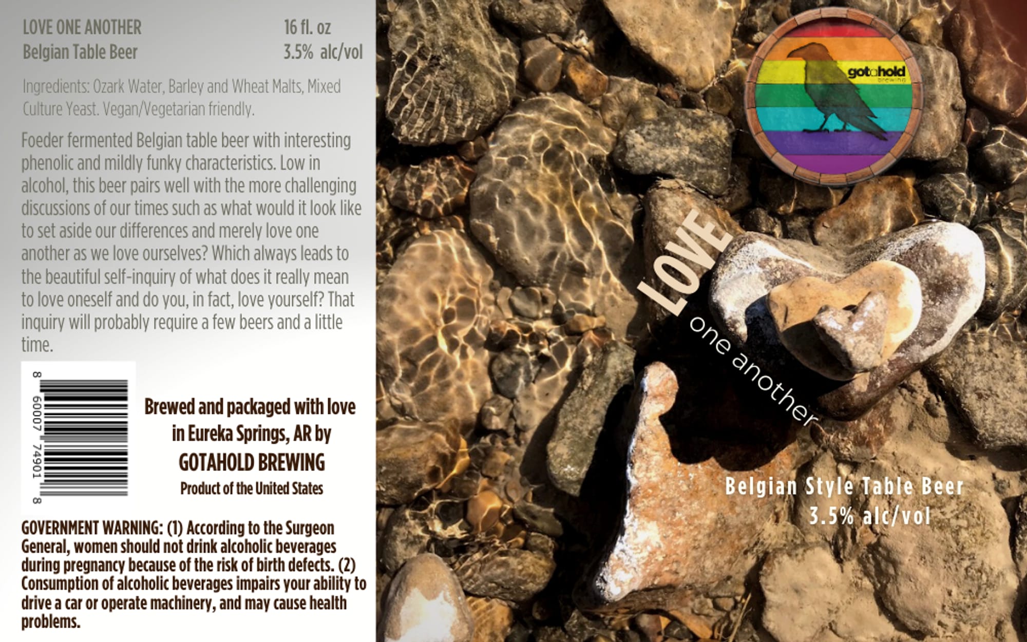 Love One Another by Gotahold Brewing - beer label