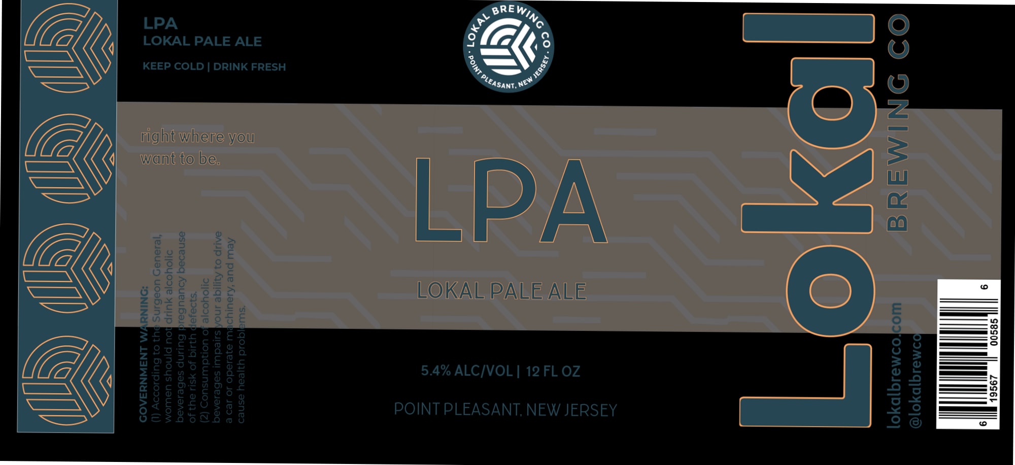 LPA by Lokal Brewing Co. - beer label