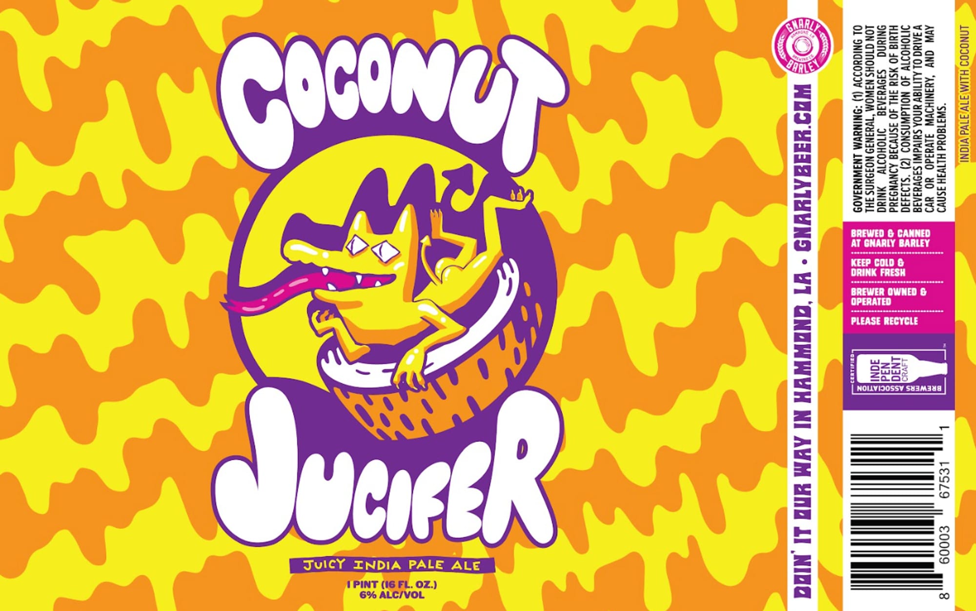 Lucifer by Gnarly Barley Brewing - beer label