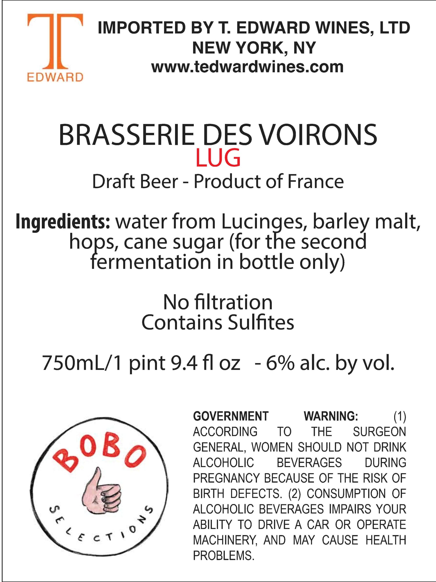 Lug by Brasserie des Voirons - beer label