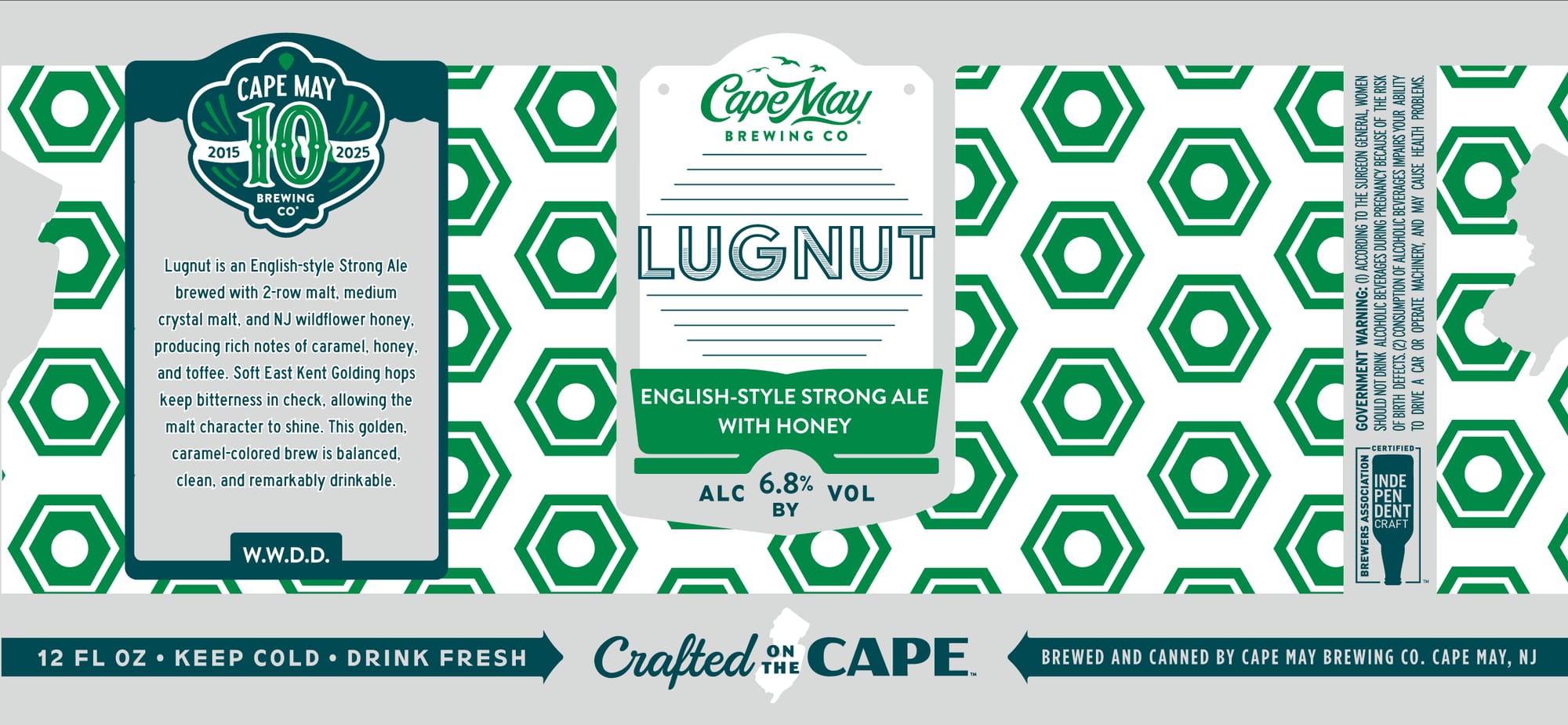Lugnut by Cape May Brewing Co. - beer label