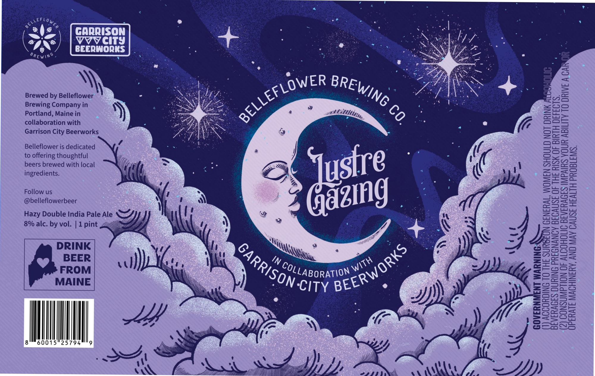 Lustre Gazing by Belleflower Brewing Co. - beer label