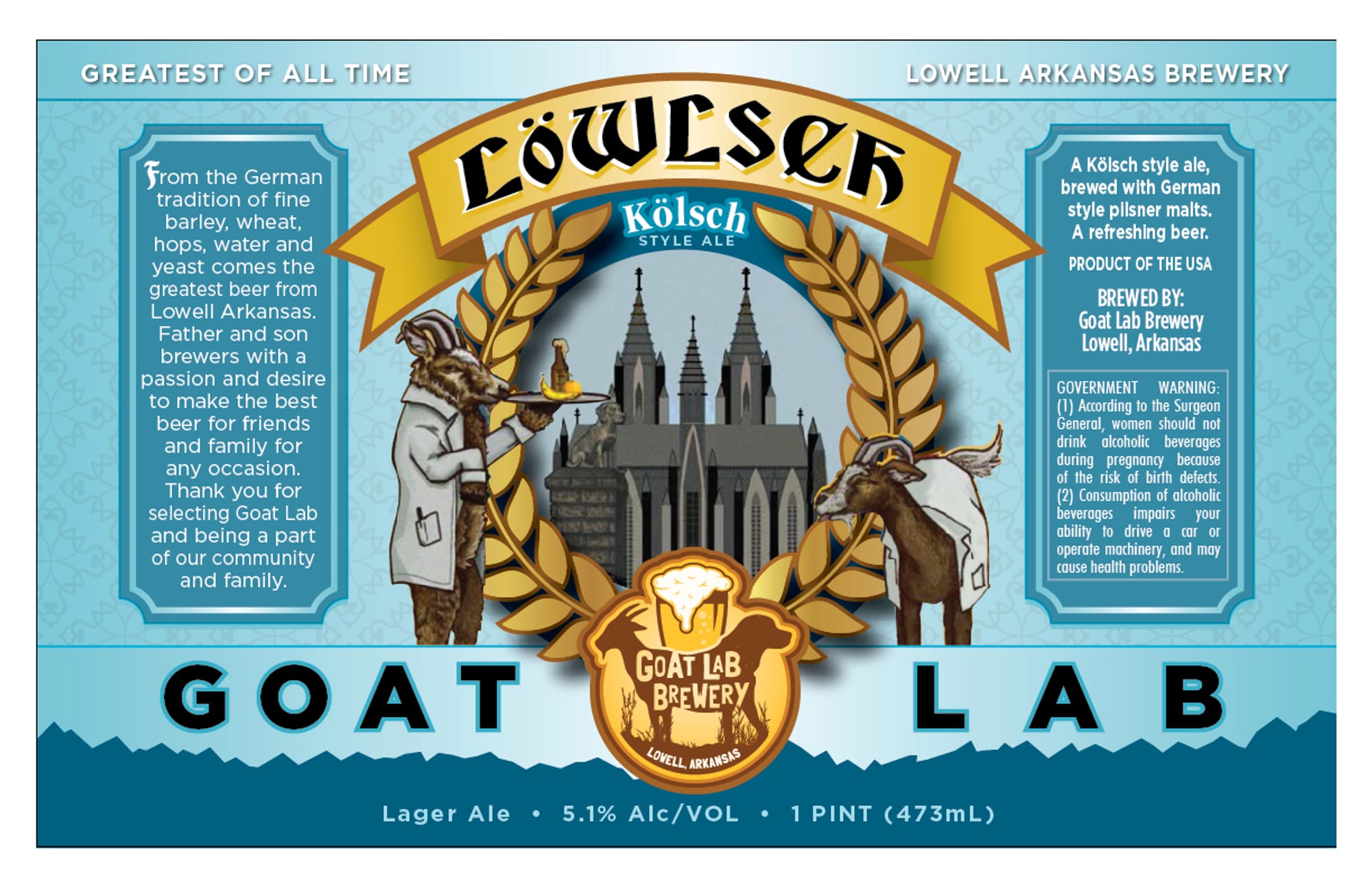 Löwlsch by Goat Lab Brewery - beer label
