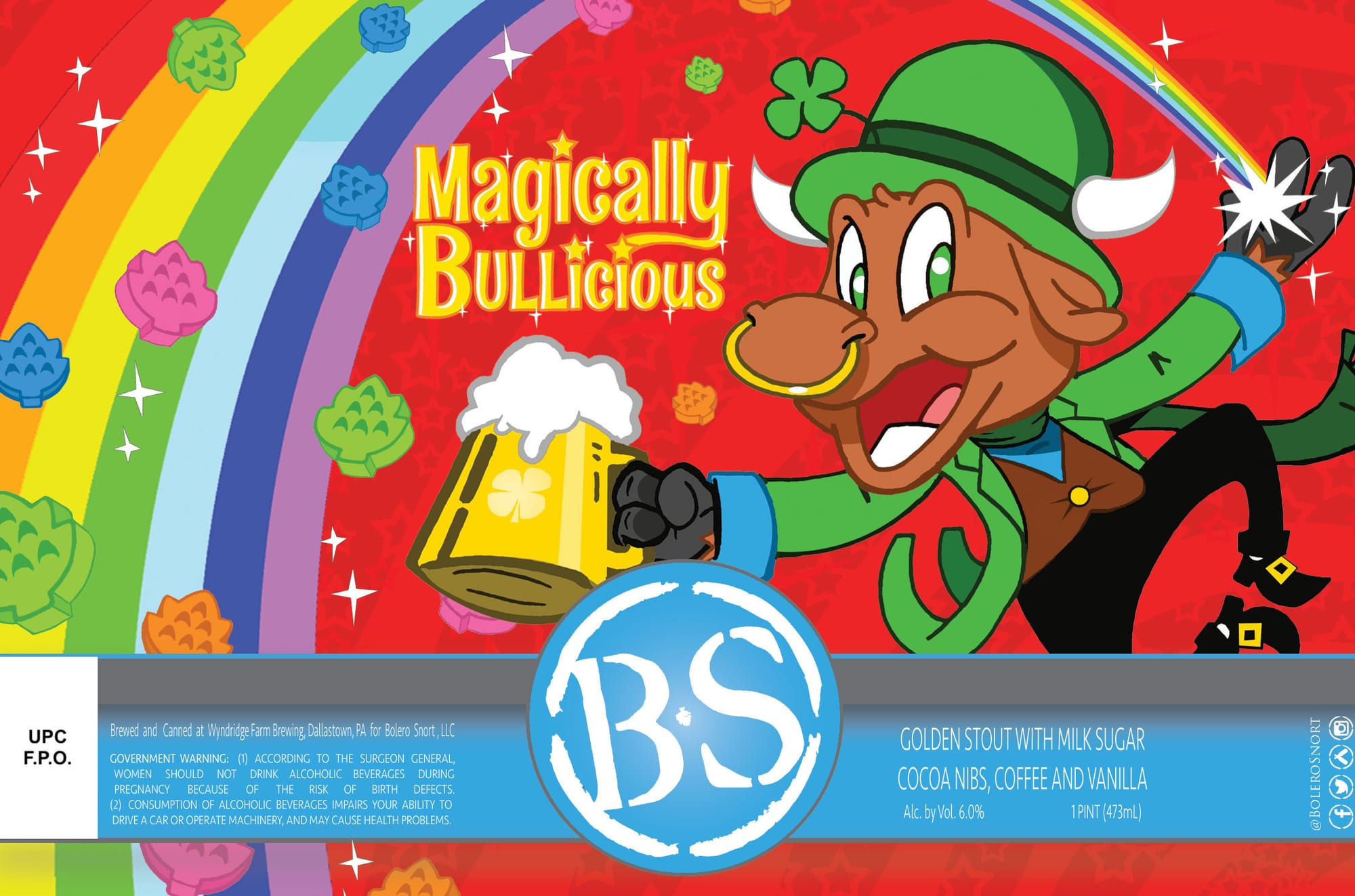 Magically Bullicious by Bolero Snort - beer label